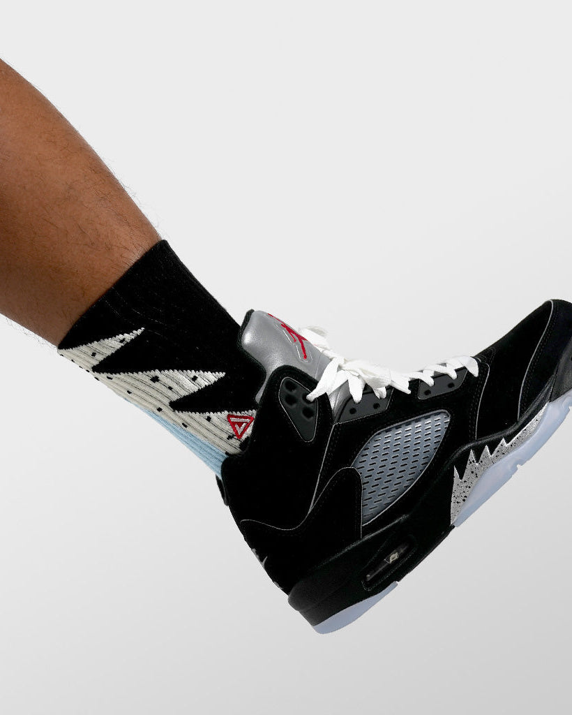SNKR Socks - Black Metallic 5