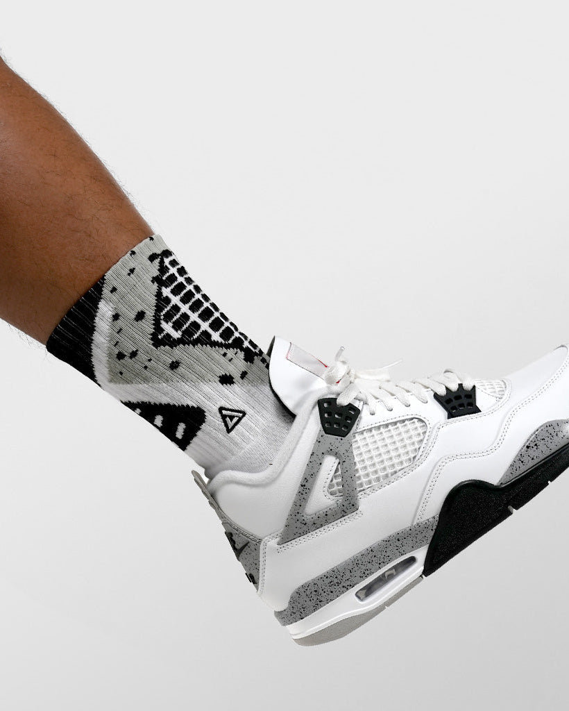 SNKR Socks - White Cement IV