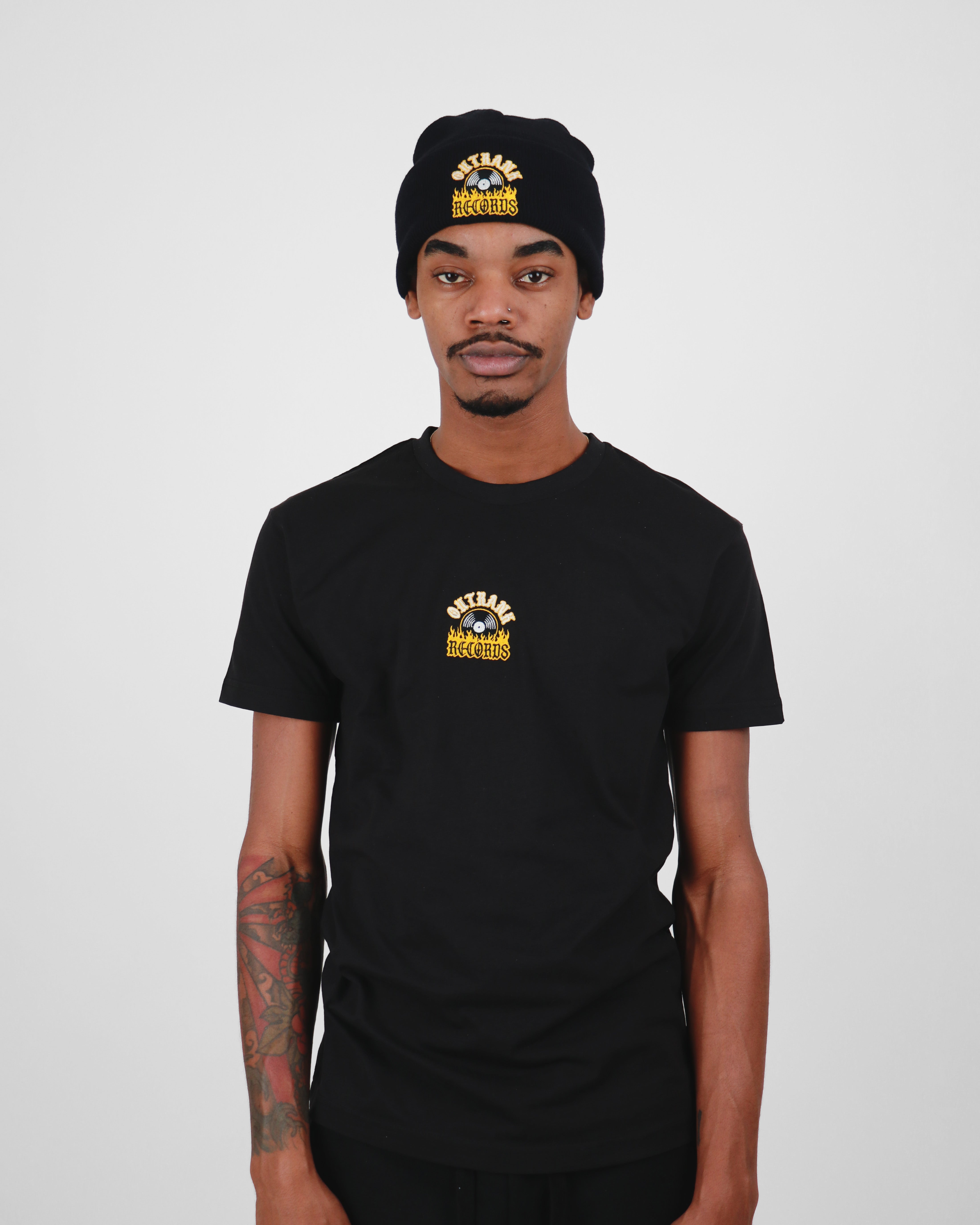Outrank Records Embroidered Tee
