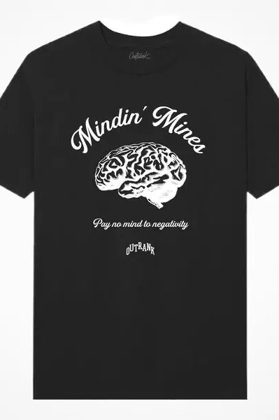 Mindin' Mines Black T-Shirt - Outrank