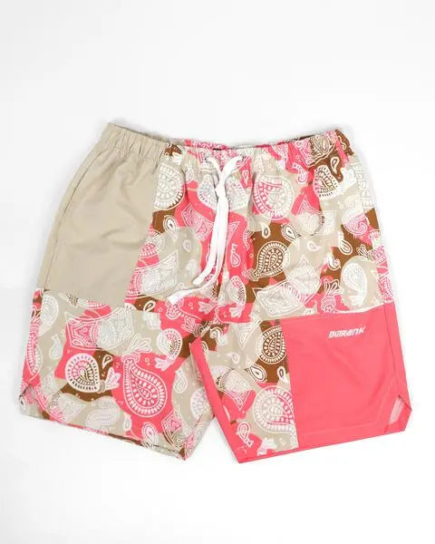 Money Bag Paisley COLOR BLOCKED Nylon Short - Outrank