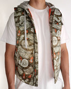 Money Paisley Nylon Quilted Vest