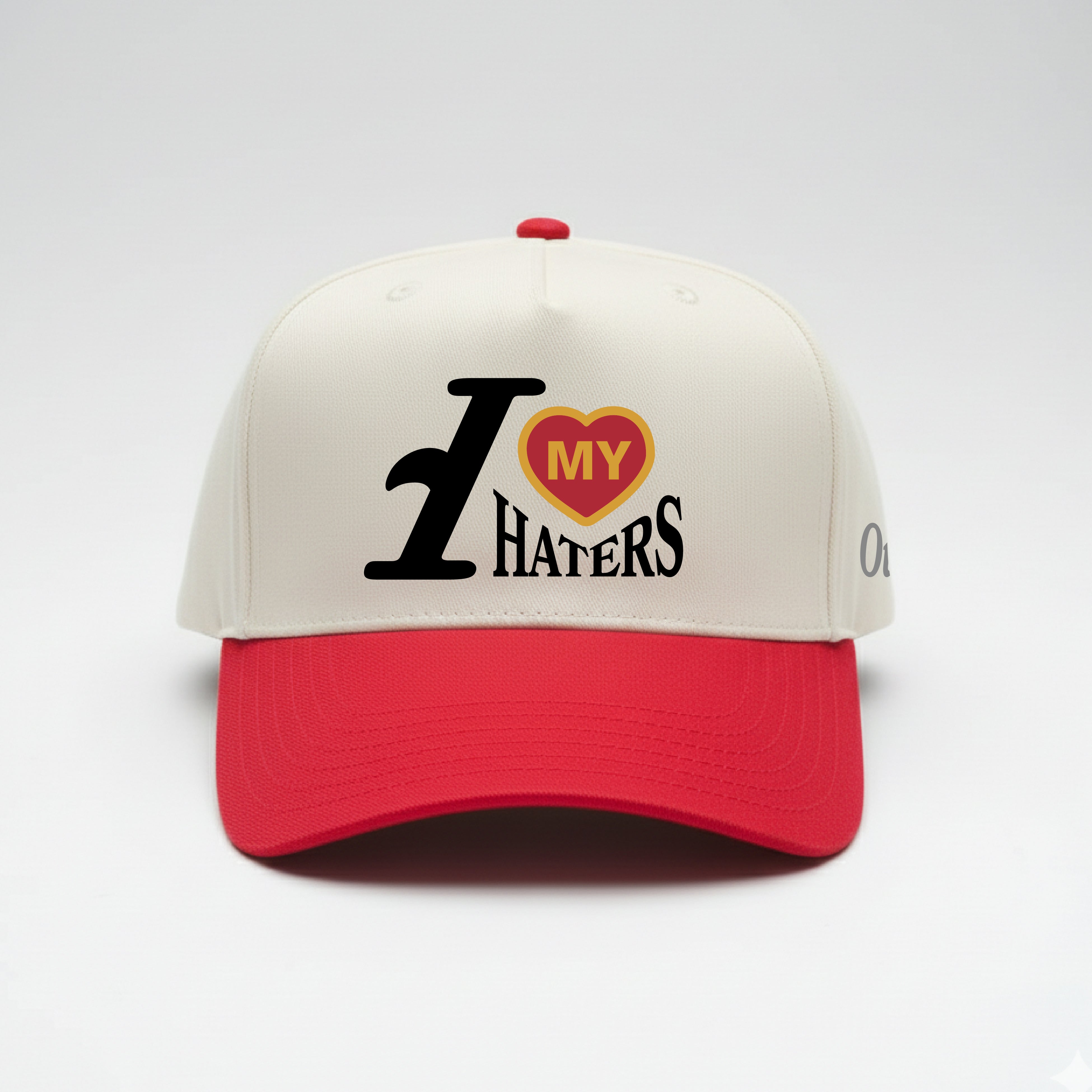 I Love Haters Puff Embroidered Snapback