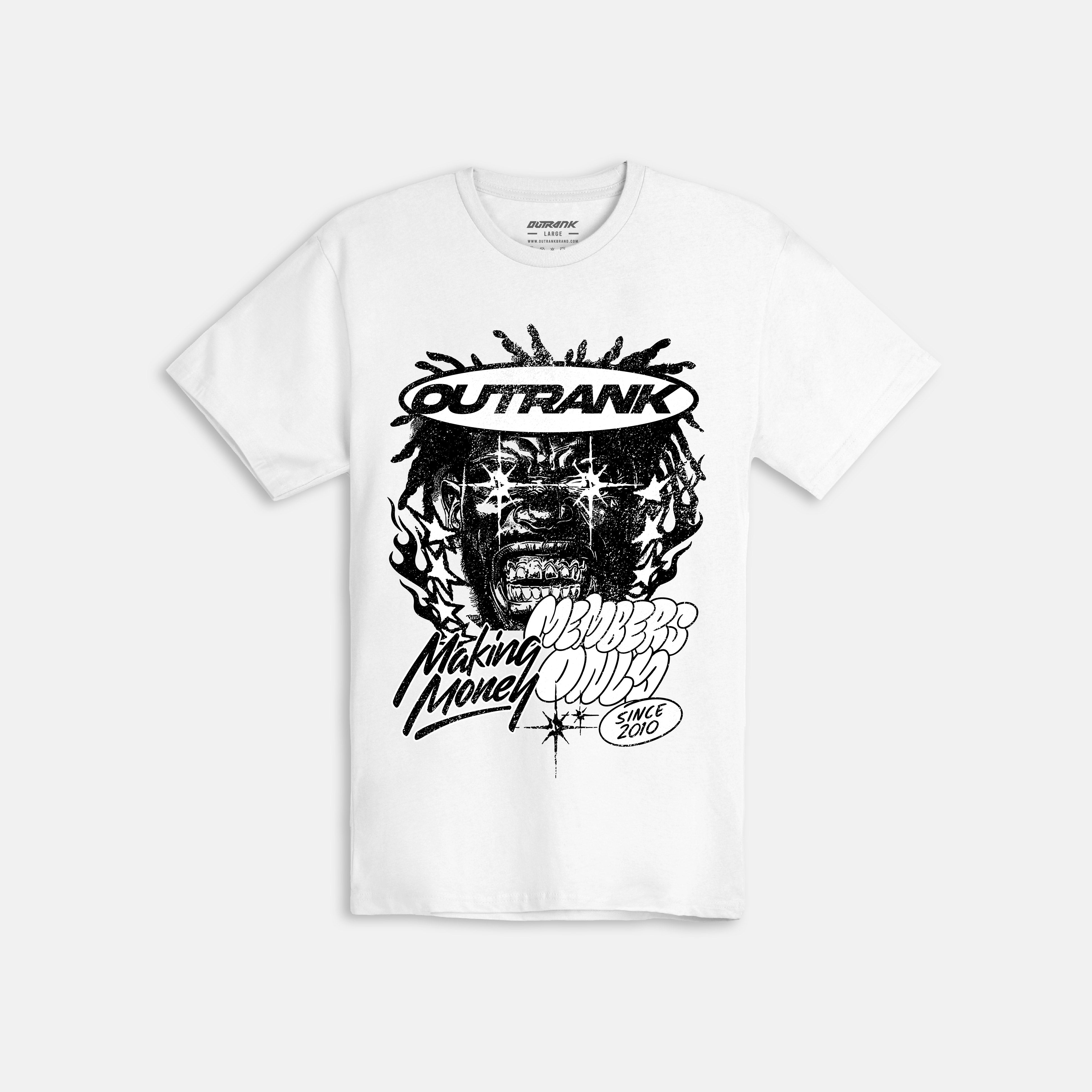 PROFESSIONAL LOGO T-SHIRT BLACK × WHITE Logo Cotton T-Shirt | Michael Kors [US]