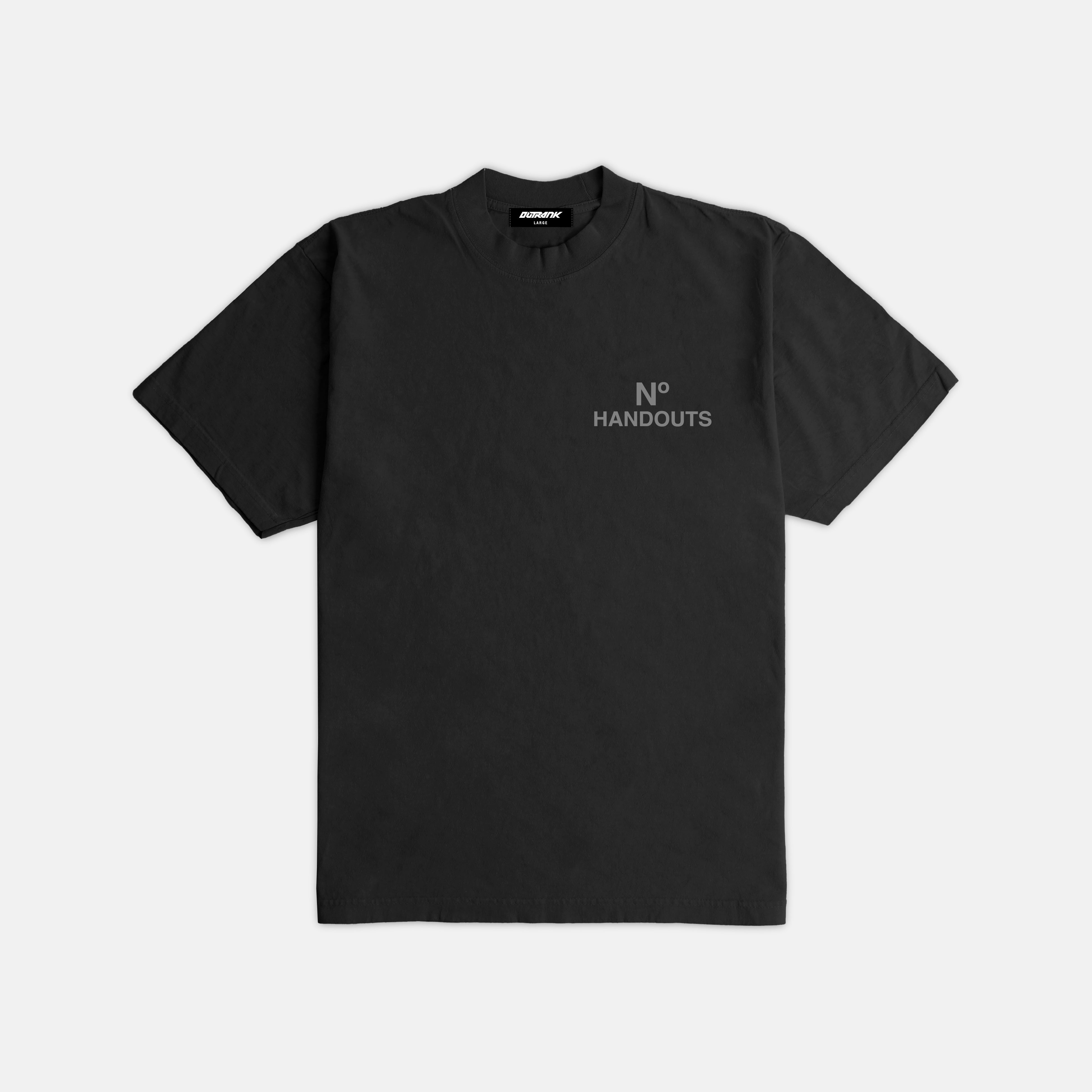 No Handouts Ultra Heavyweight T-shirt -GREY