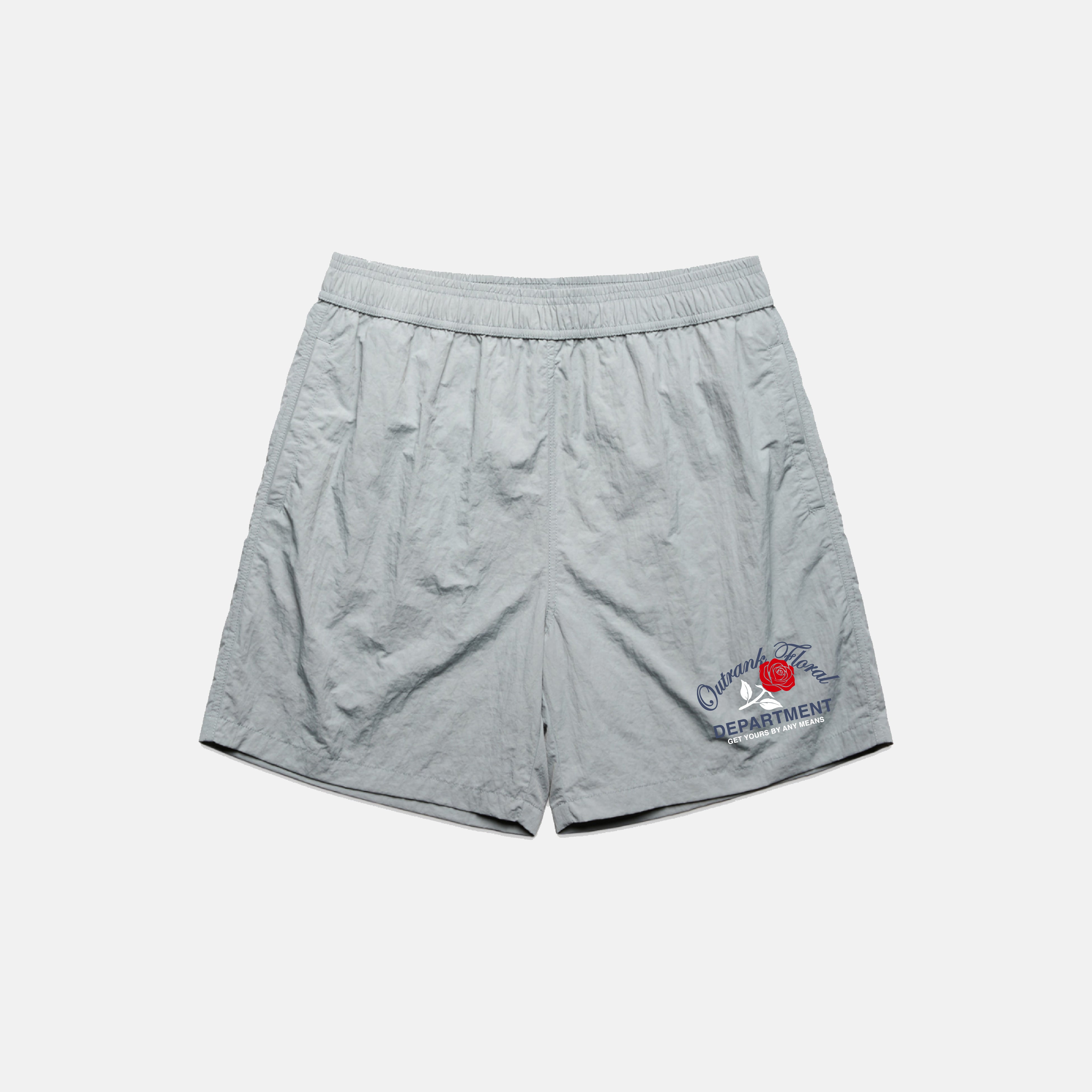 Get Yours Embroidered Nylon Shorts – Outrank Brand