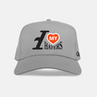 I Love My Haters Puff Embroidered Snapback - GREY