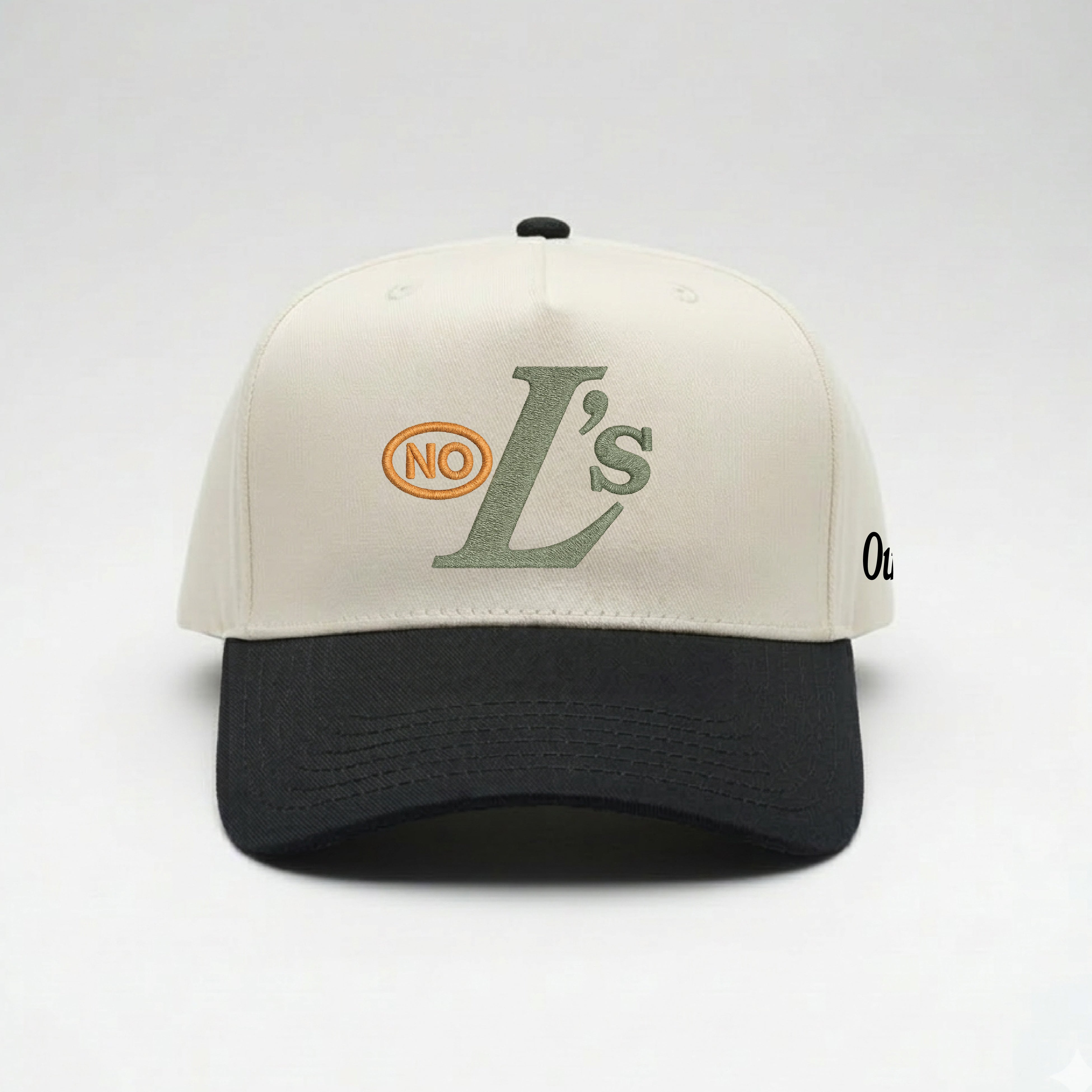 No L's Puff Embroidered Snapback - NATURAL