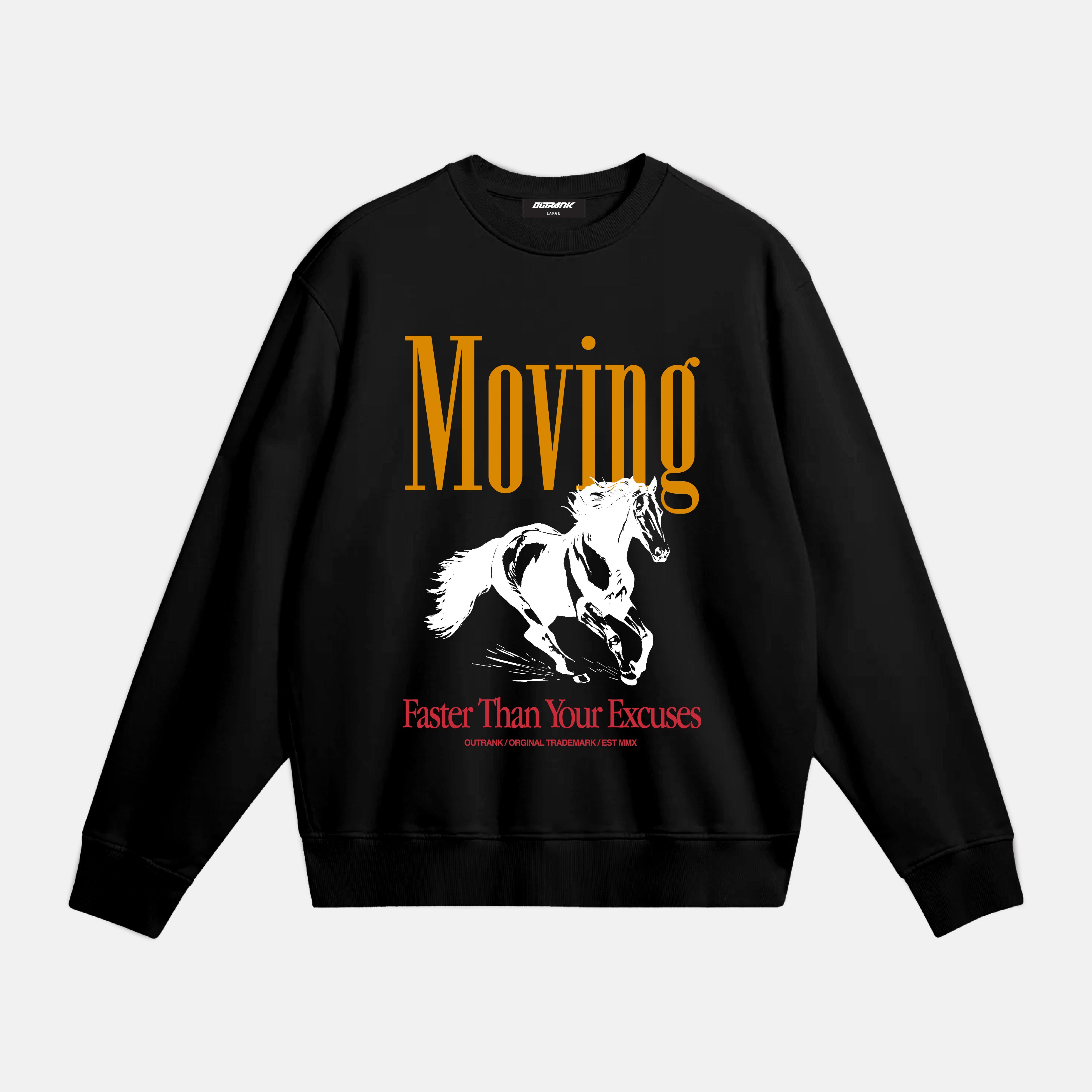 Moving Faster Ultra Heavyweight Crewneck Fleece