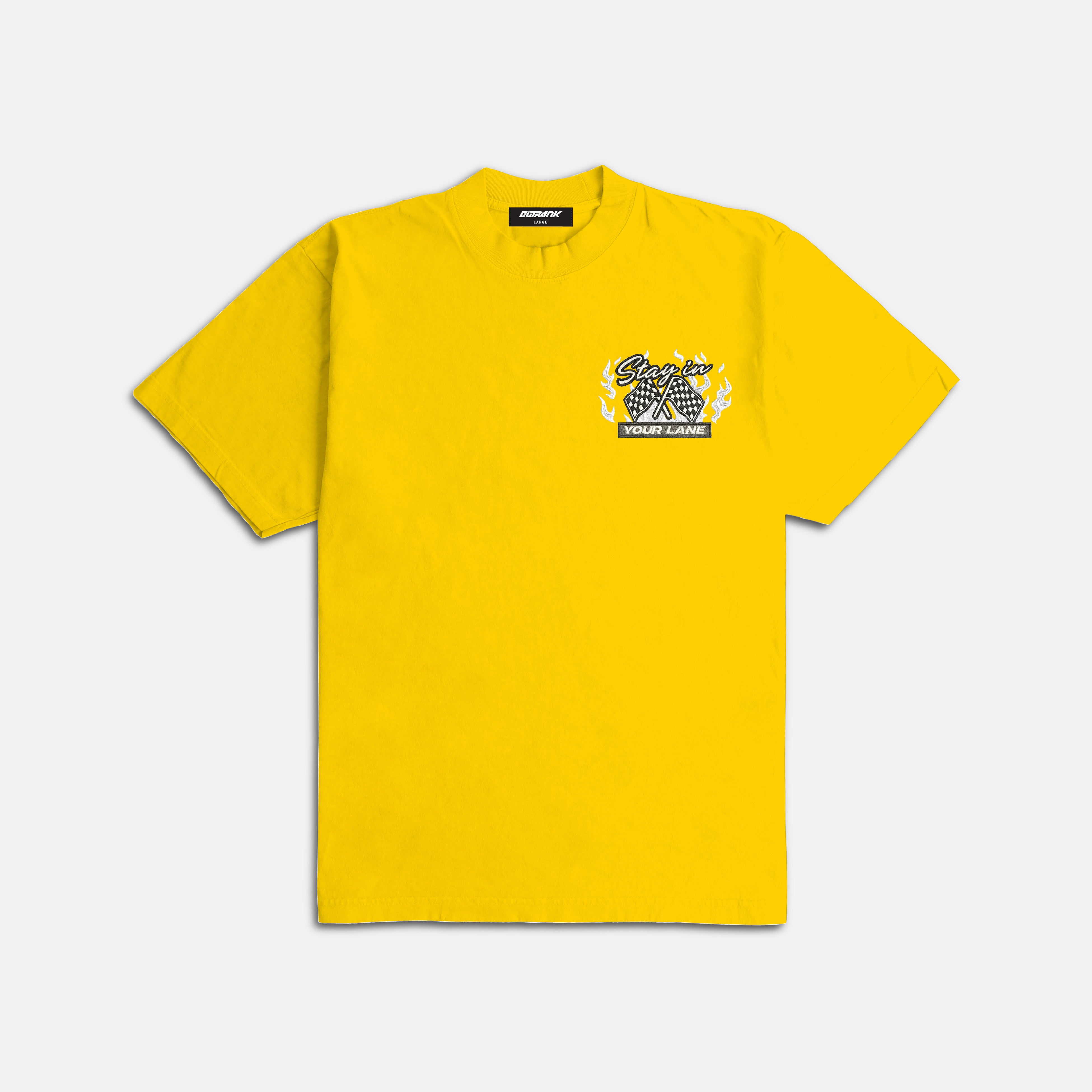 Stay In Your Lane Embroidered Ultra Heavyweight T-shirt