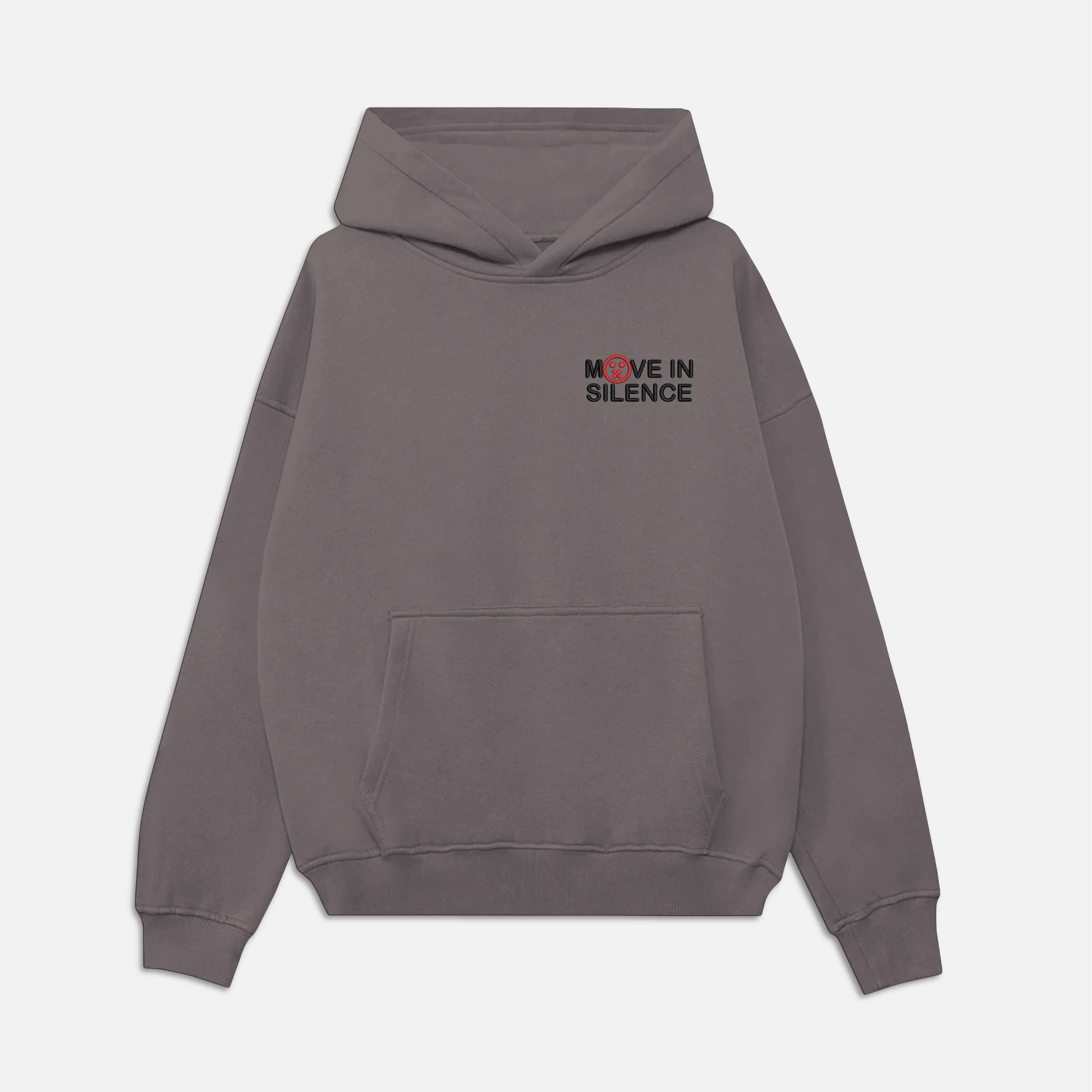 Move in Silence Embroidered Ultra Heavyweight Hoodie
