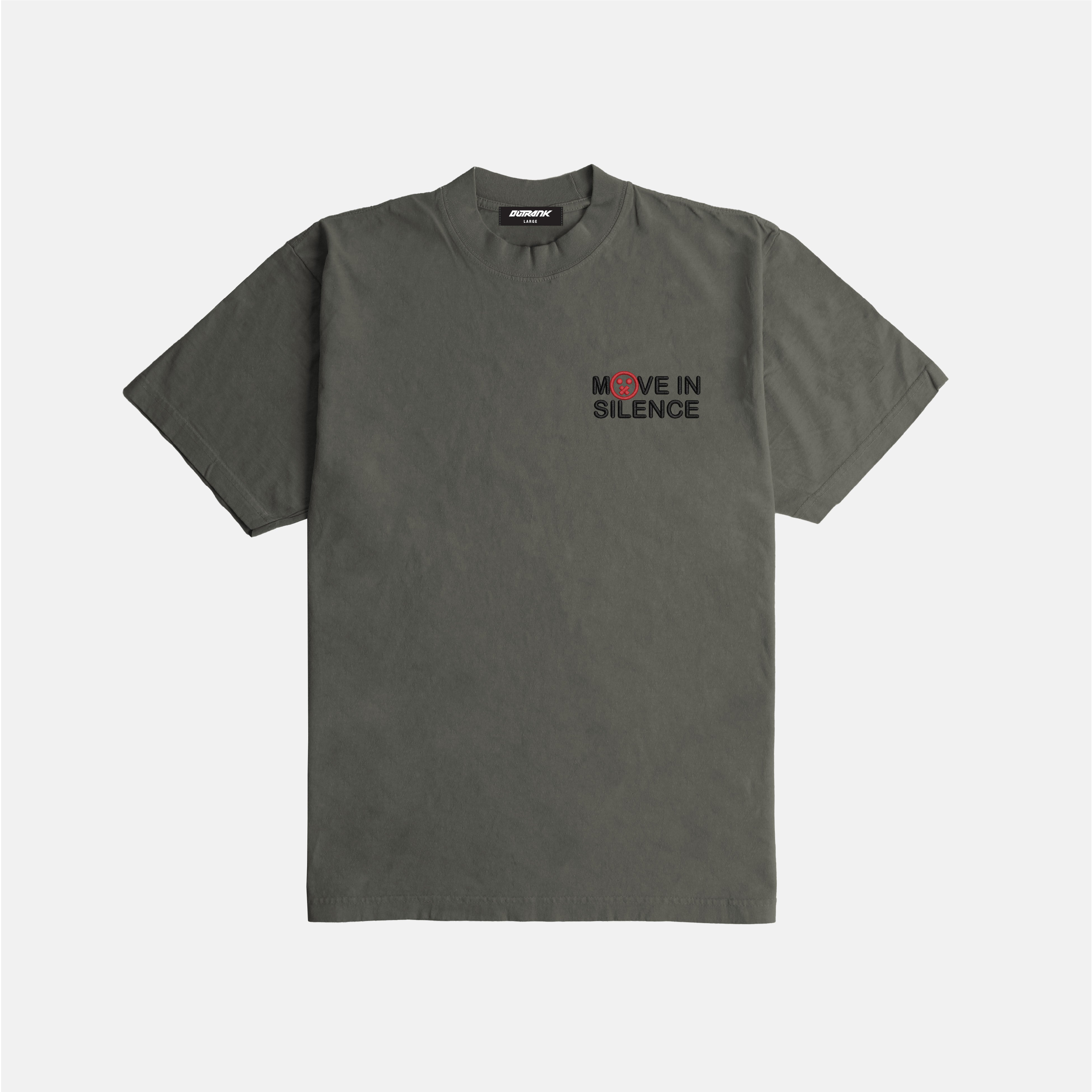 Move in Silence Embroidered Ultra Heavyweight T-shirt