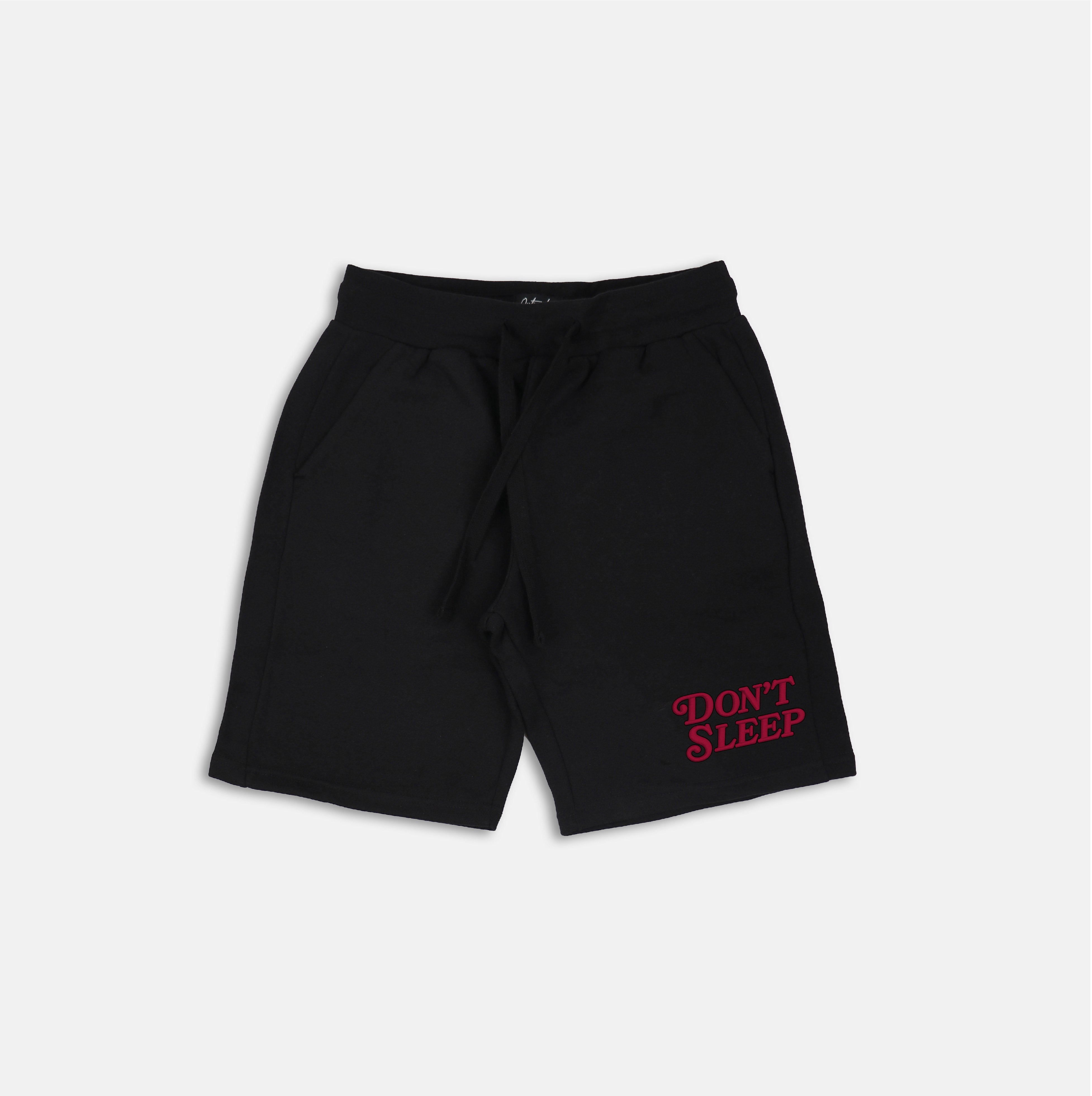 Don't Sleep Embroidered Shorts