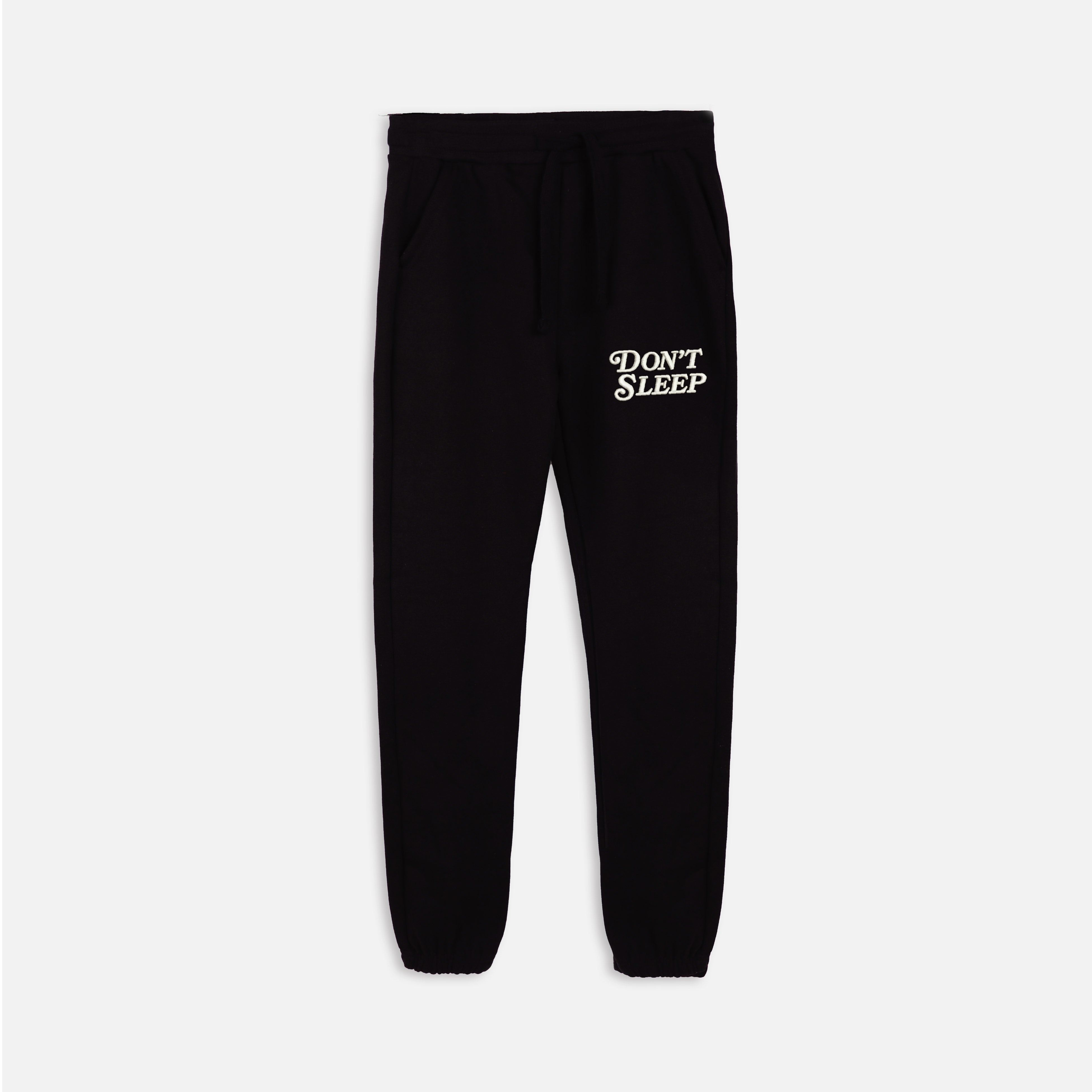 Don't Sleep Embroidered Joggers