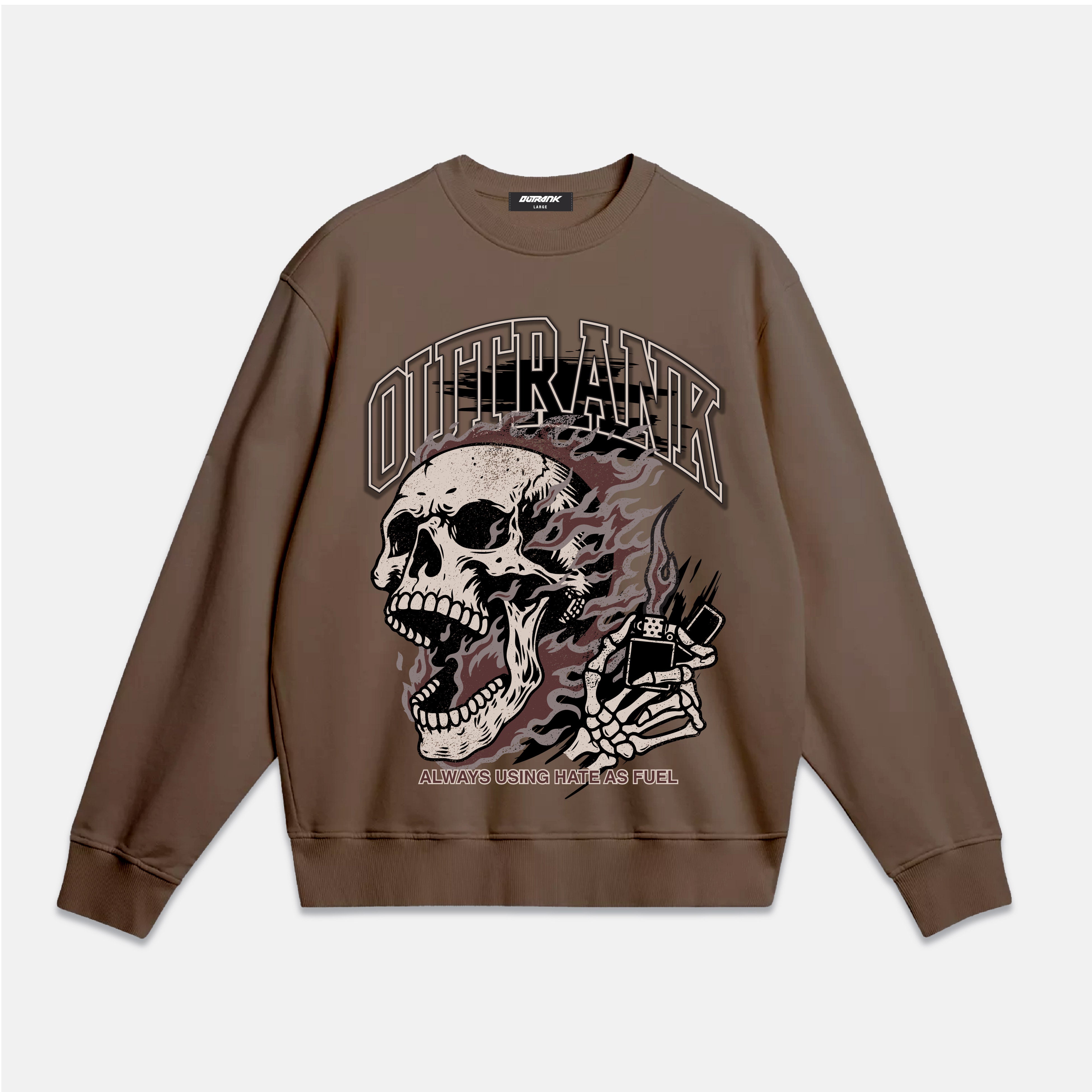 Always Using Hate as Fuel Ultra Heavyweight Crewneck Fleece