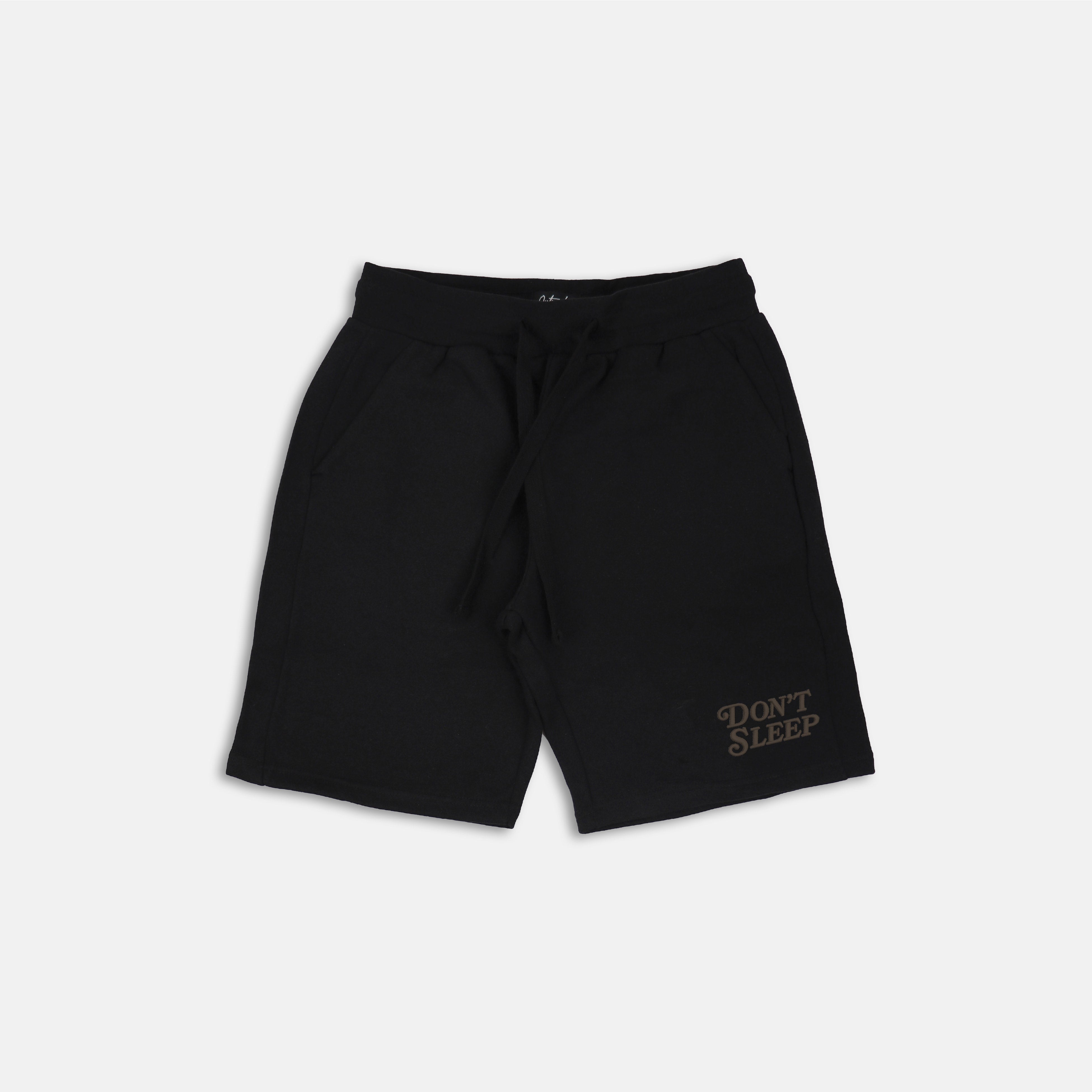 Don't Sleep Embroidered Shorts