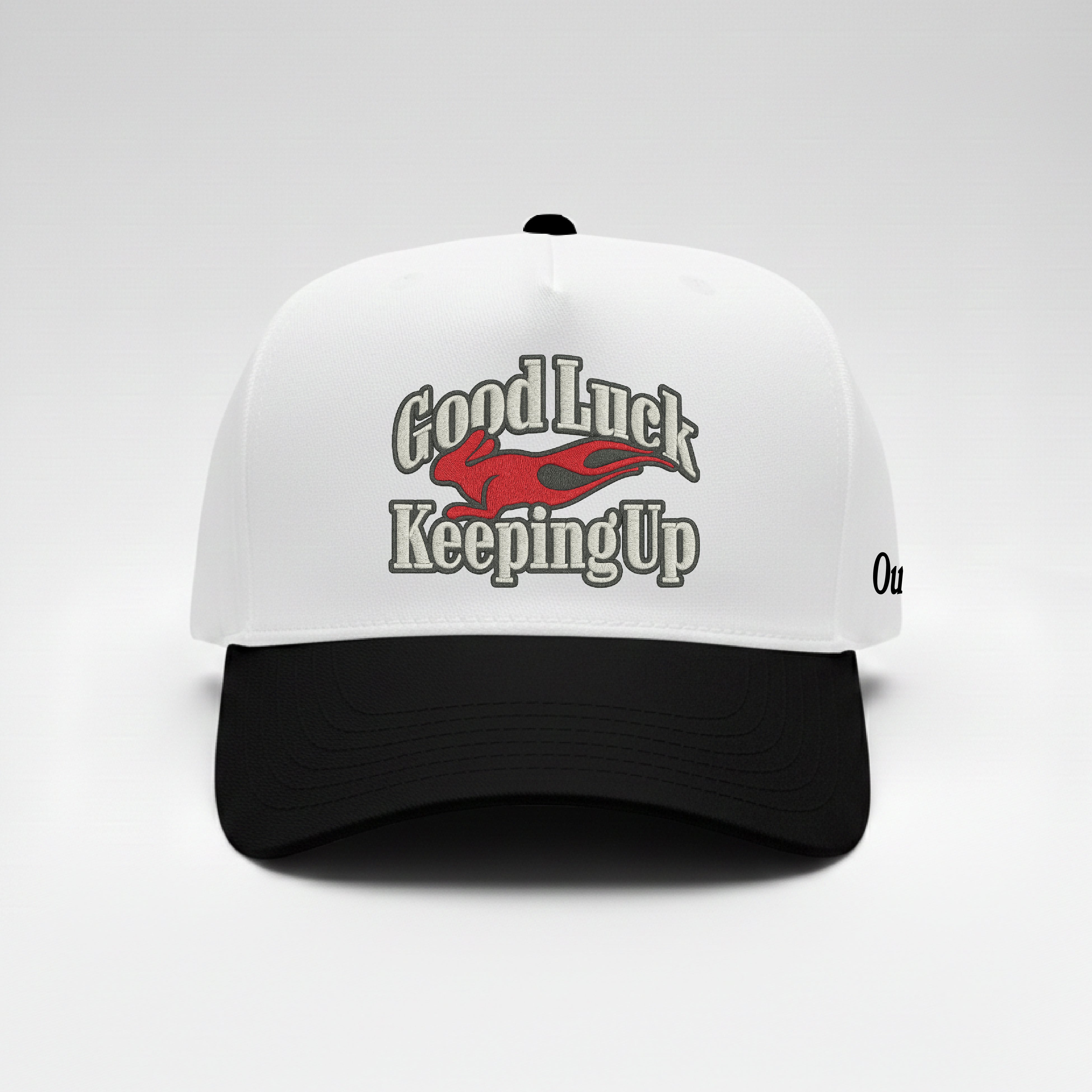 Good Luck Keeping Up Embroidered Snapback
