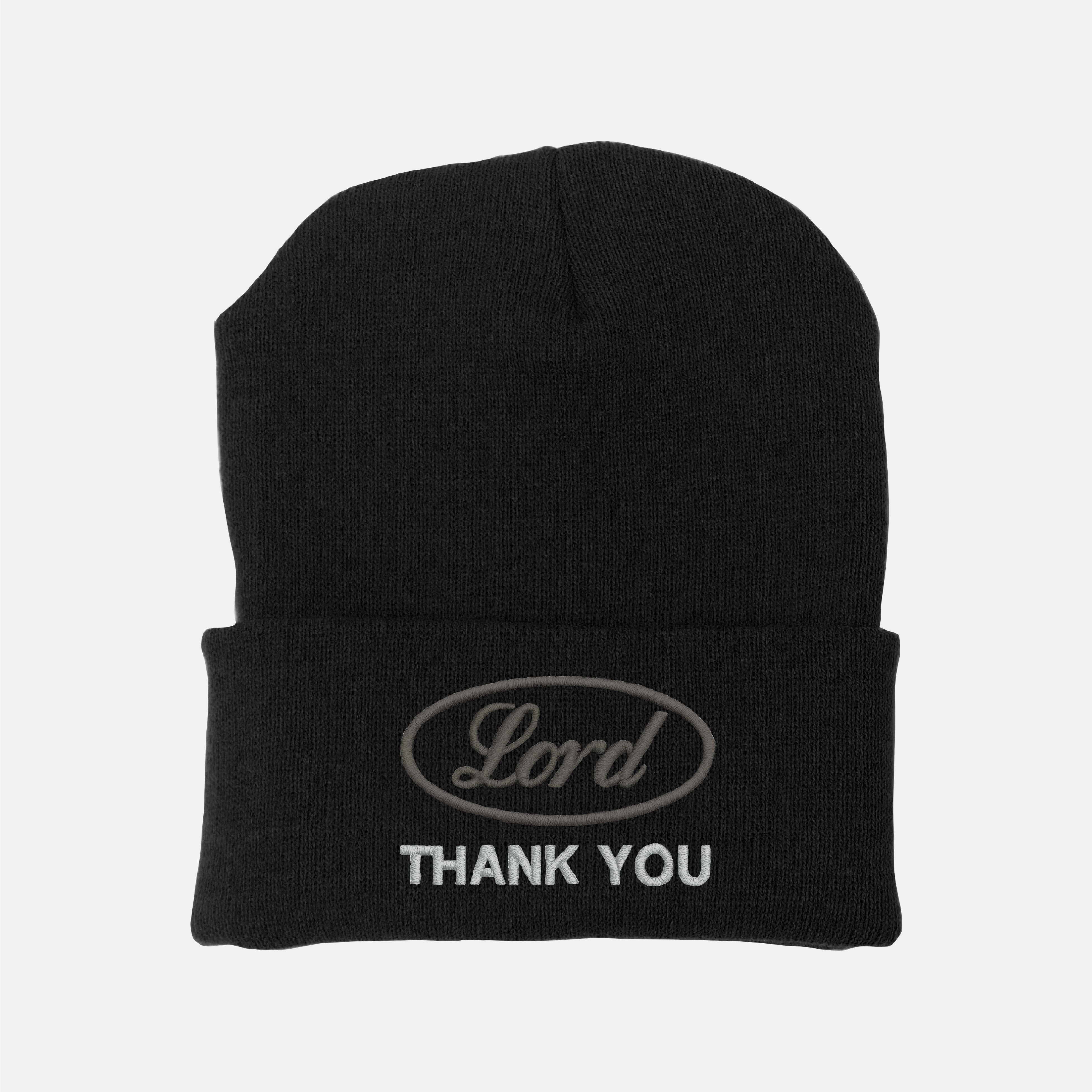 Lord Thank You Embroidered Beanie