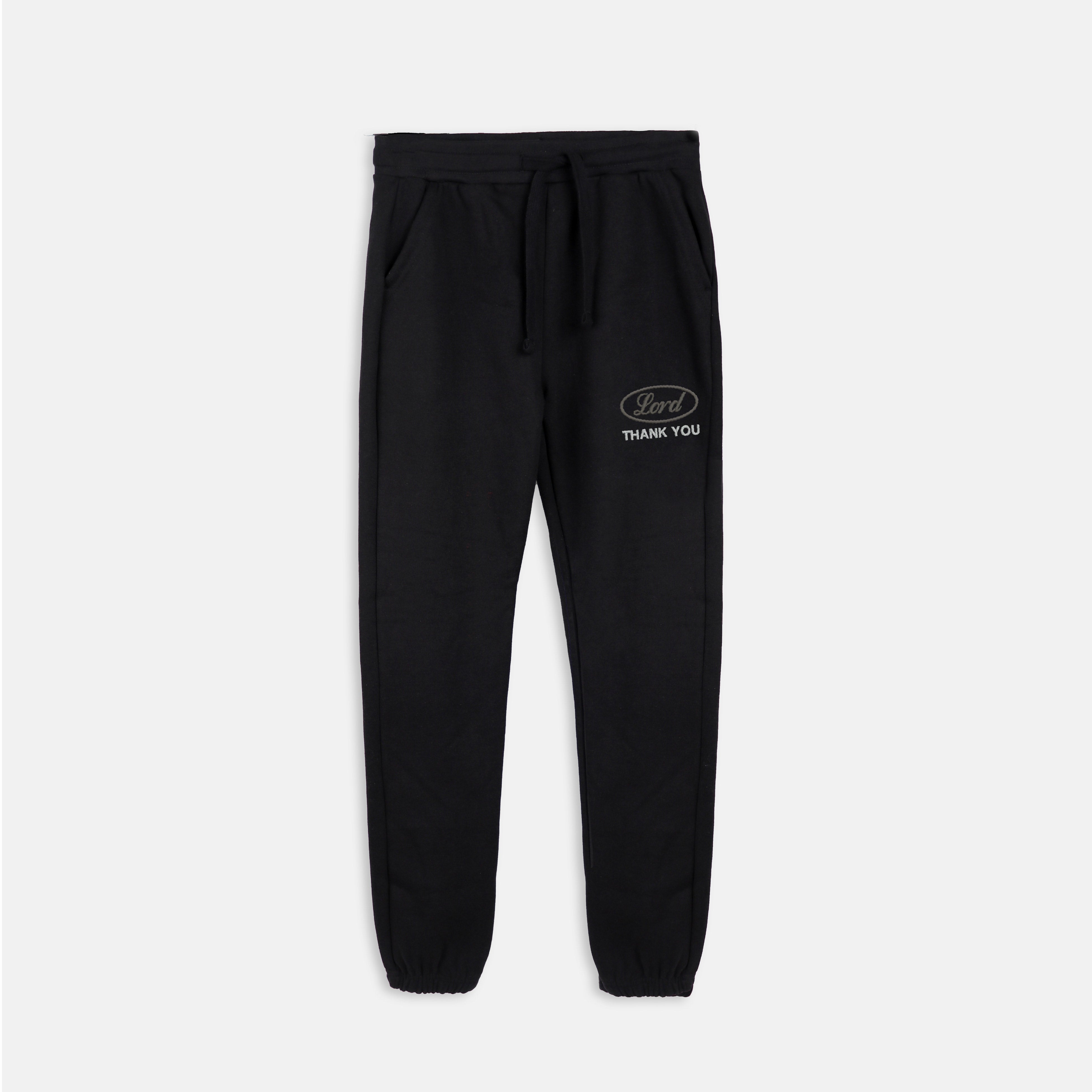 Lord Thank You Embroidered Joggers
