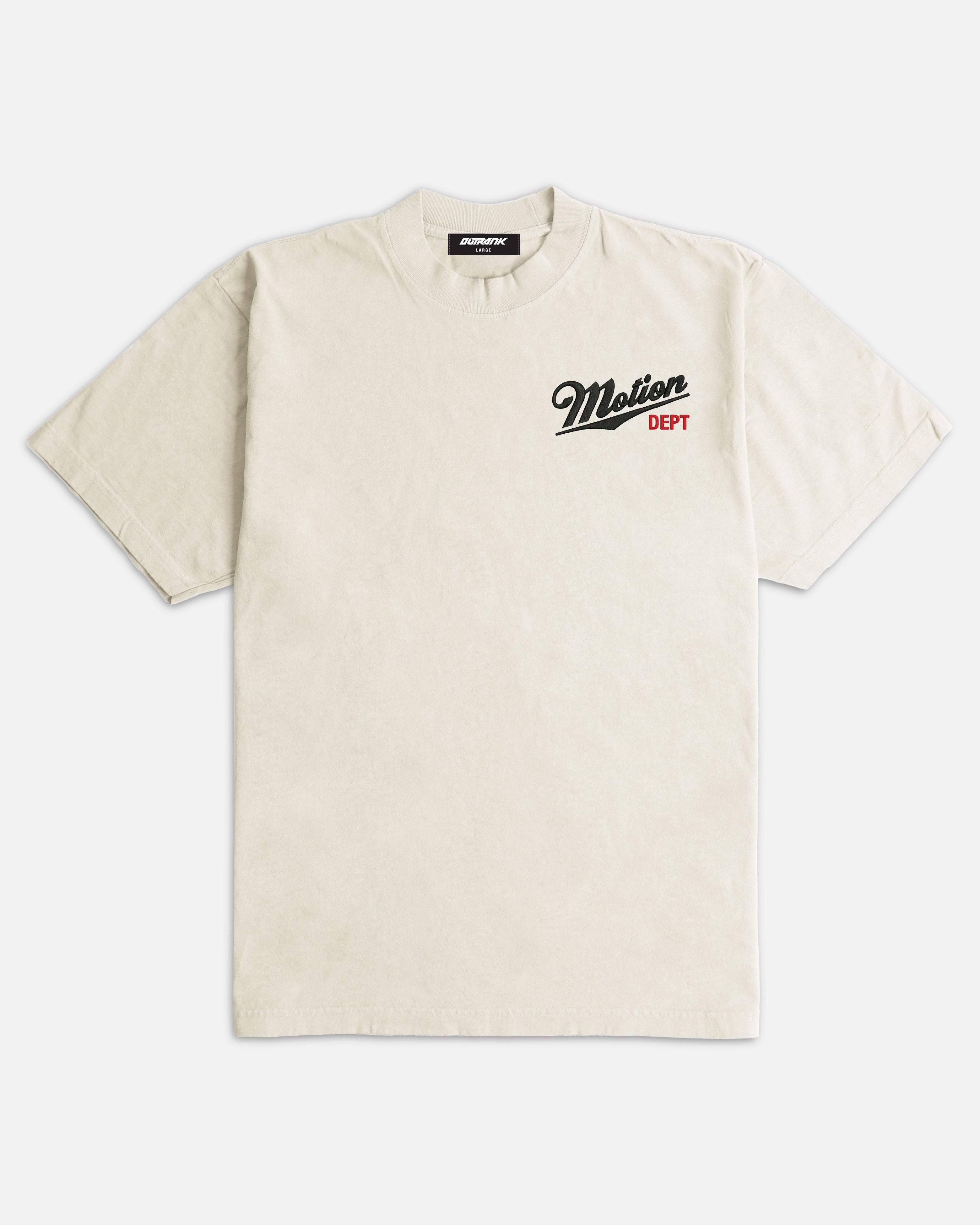 Motion Dept. Embroidered Ultra Heavyweight T-shirt