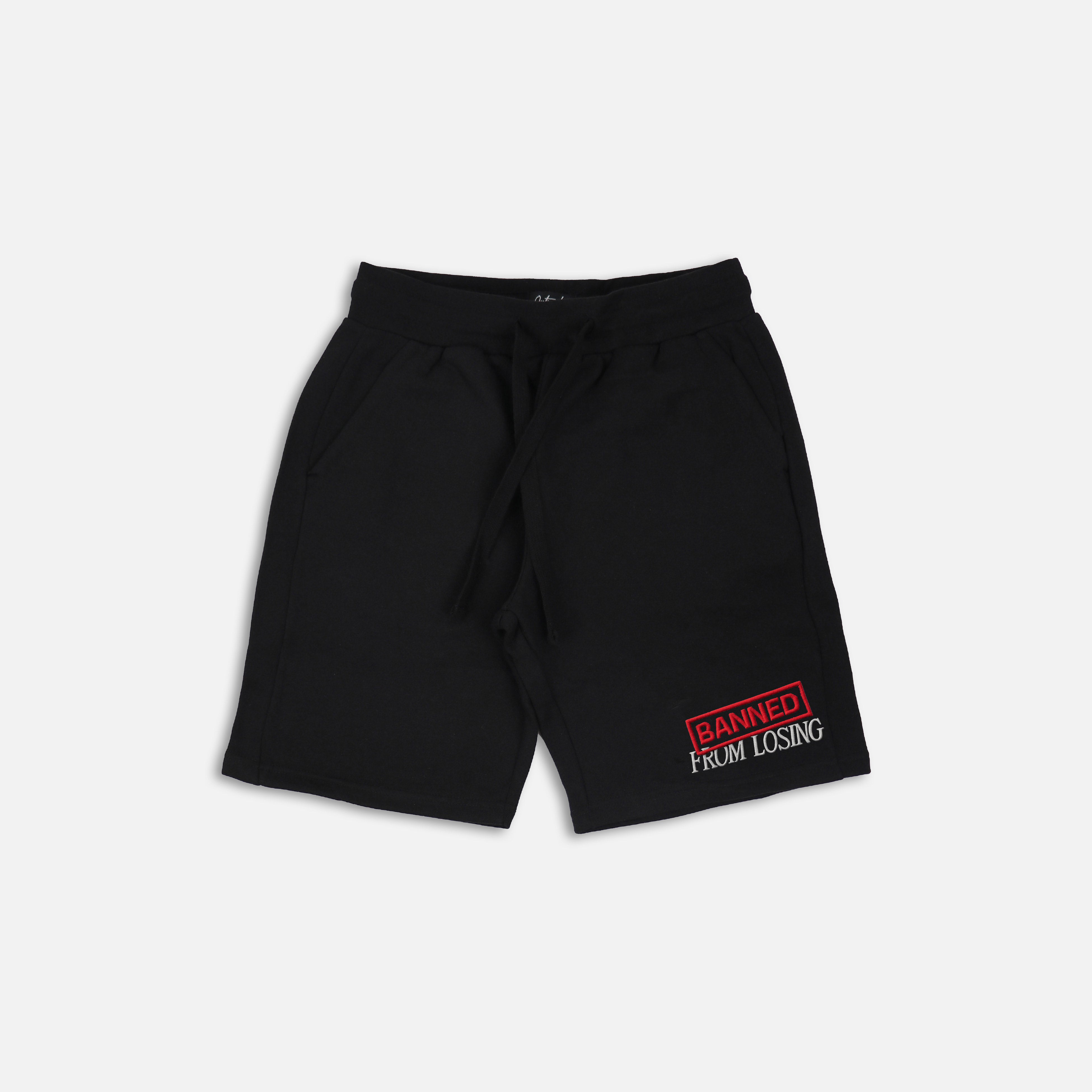Banned From Losing Embroidered Short