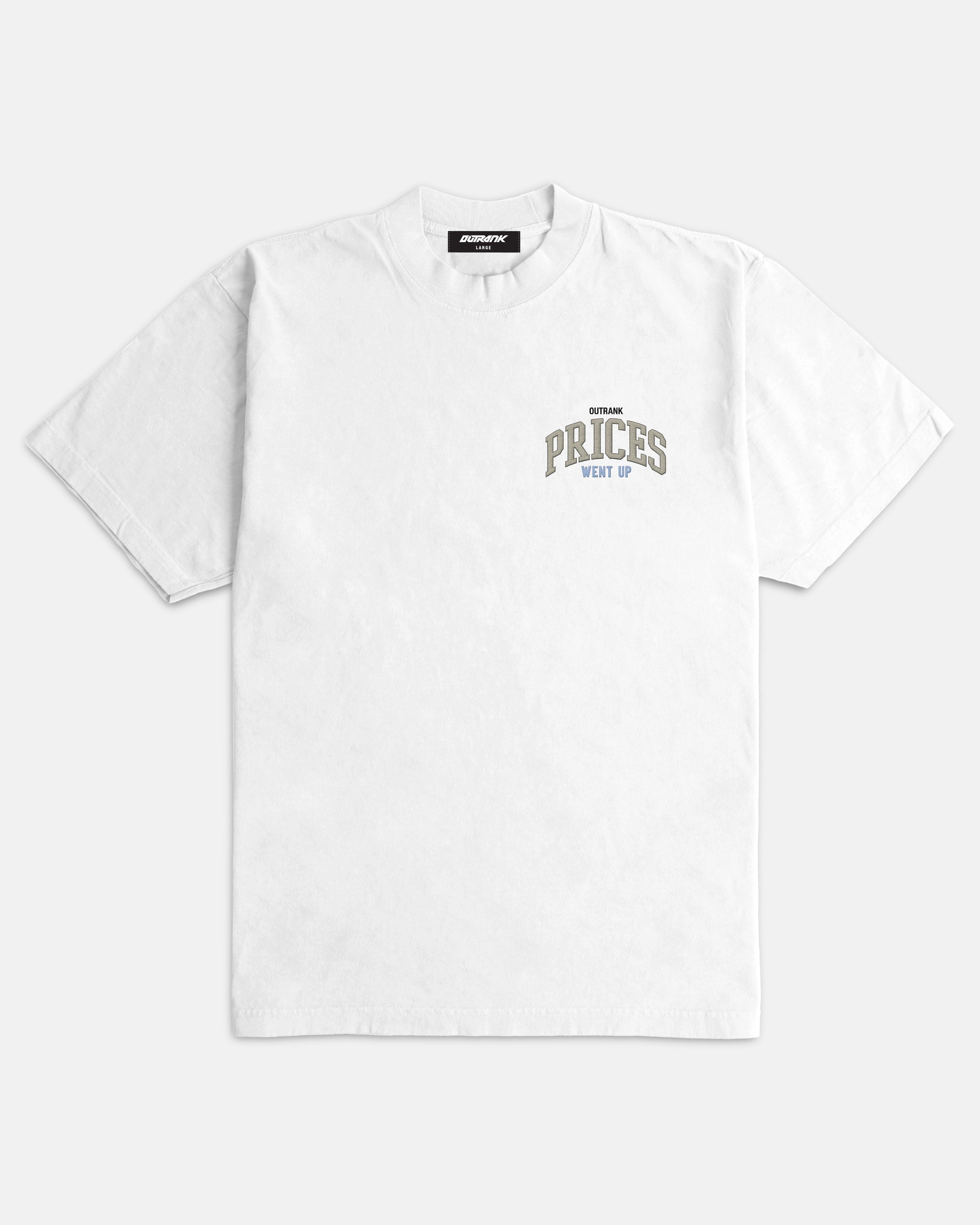 Prices Went Up Embroidered Ultra Heavyweight T-shirt