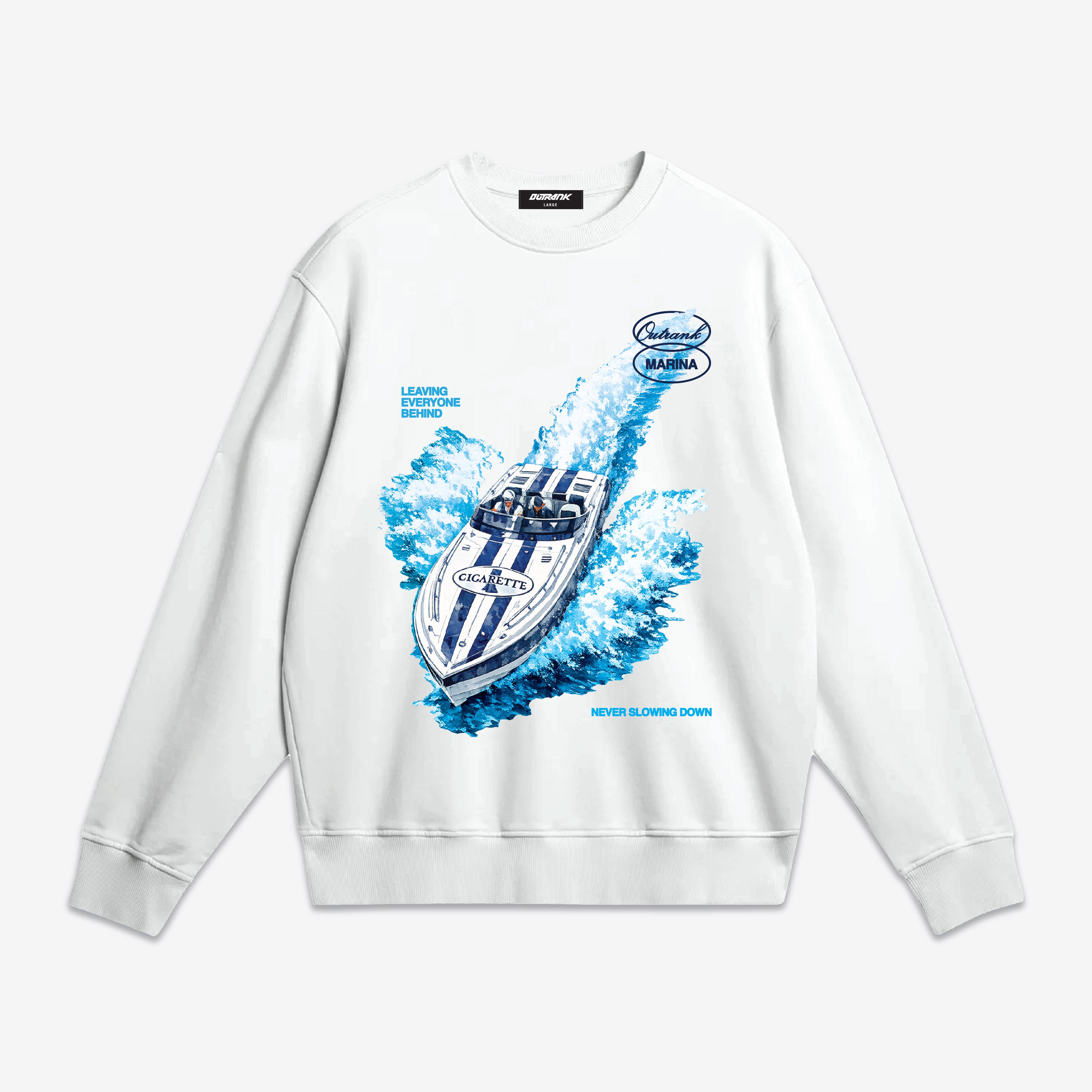 Never Slowing Down Ultra Heavyweight Crewneck Fleece