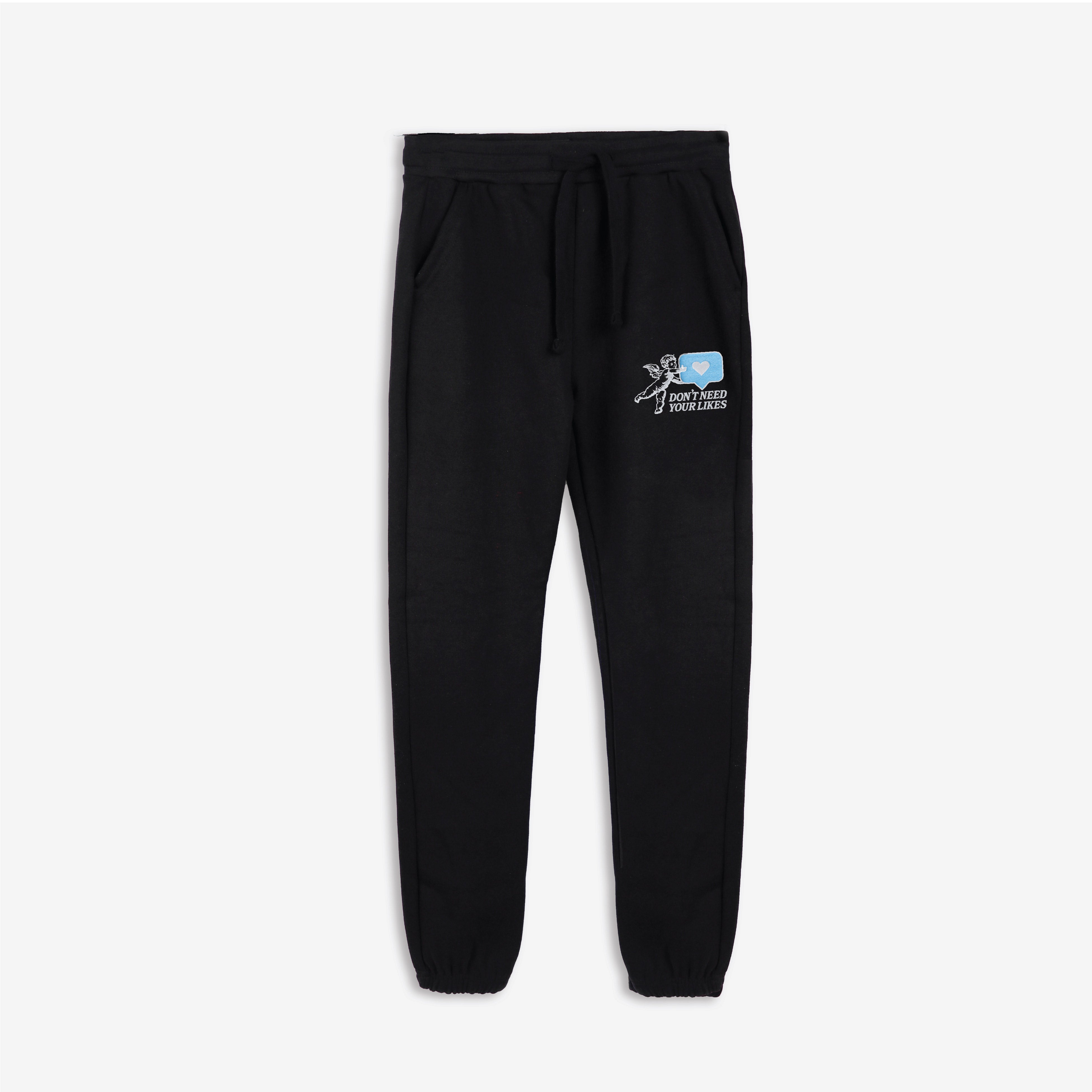 Don’t Need Your Likes Embroidered Joggers