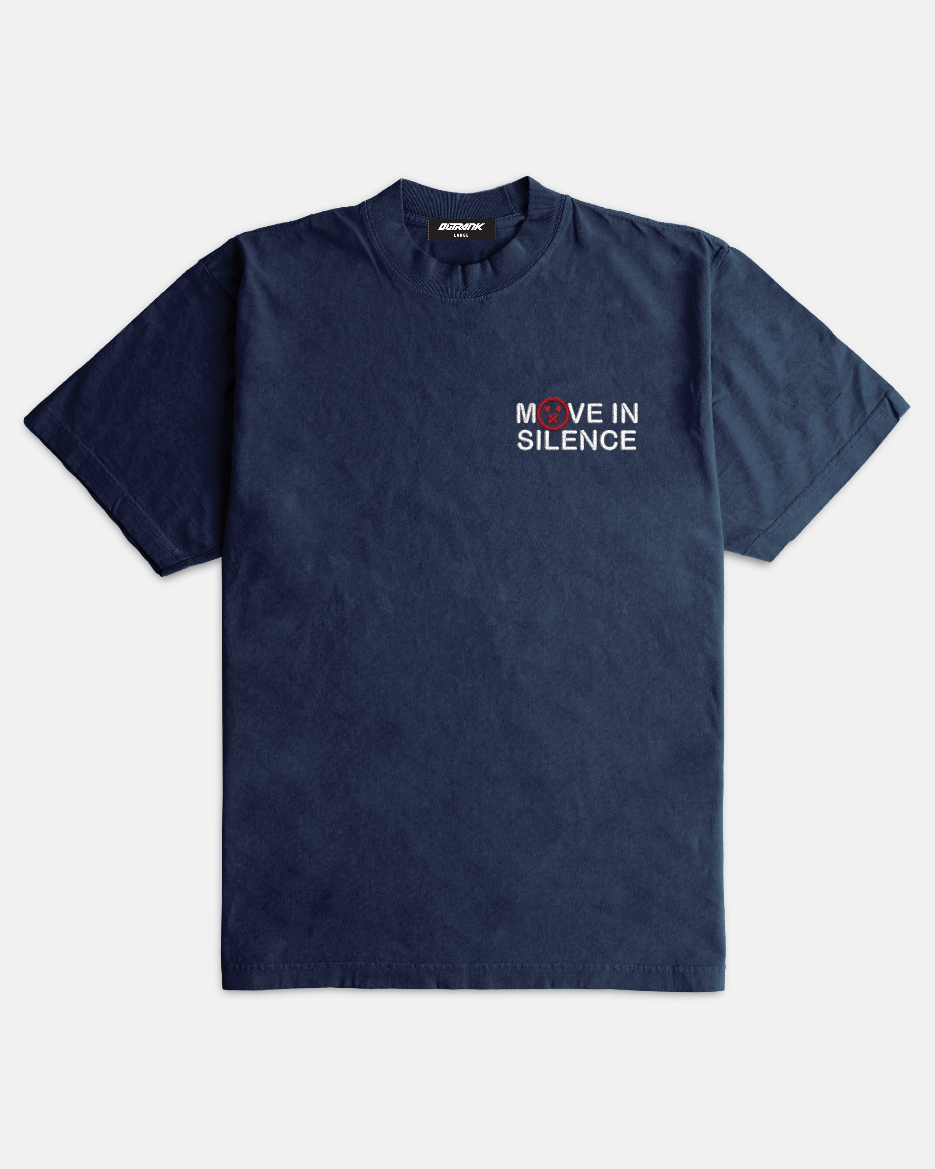 Move in Silence Embroidered Ultra Heavyweight T-shirt