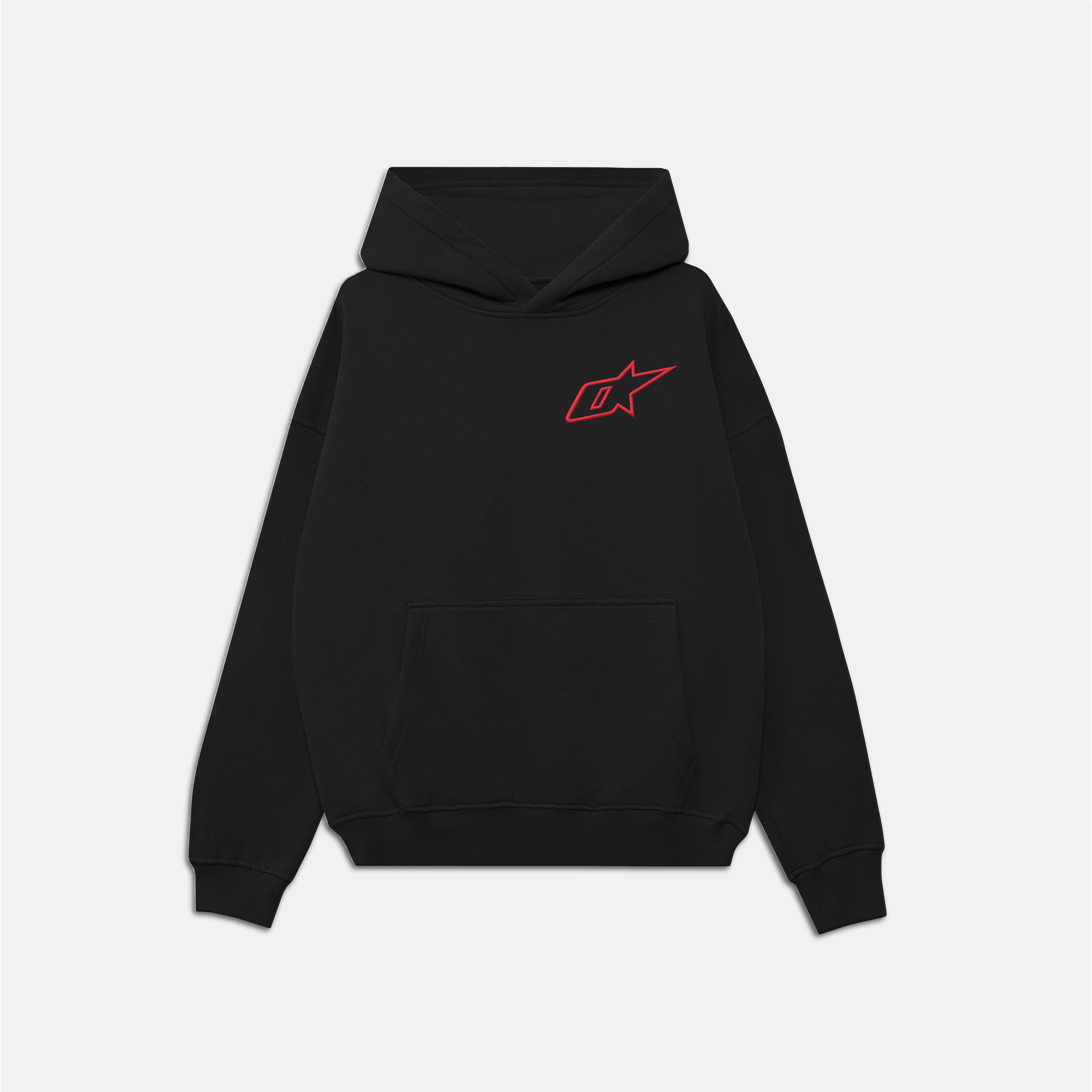 Insignia Embroidered Ultra Heavyweight Hoodie - Infrared
