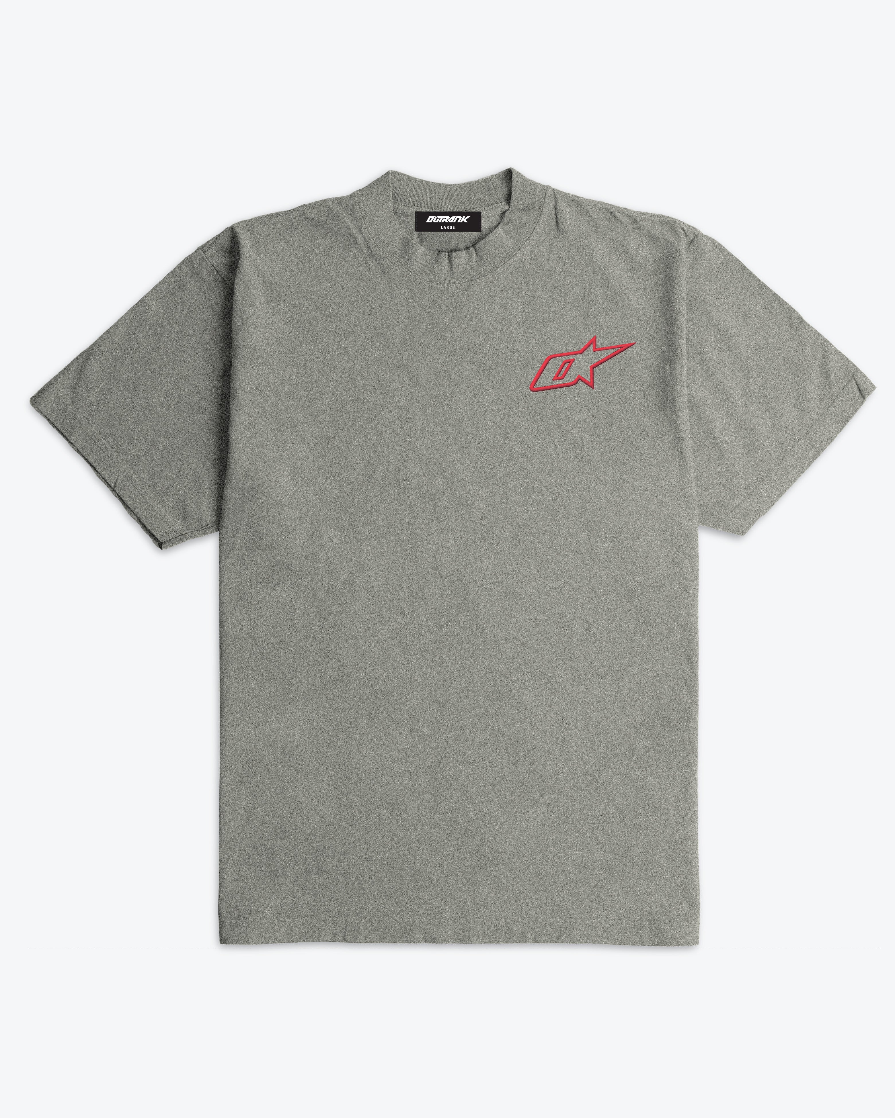 Insignia Embroidered Ultra Heavyweight T-shirt - Infrared