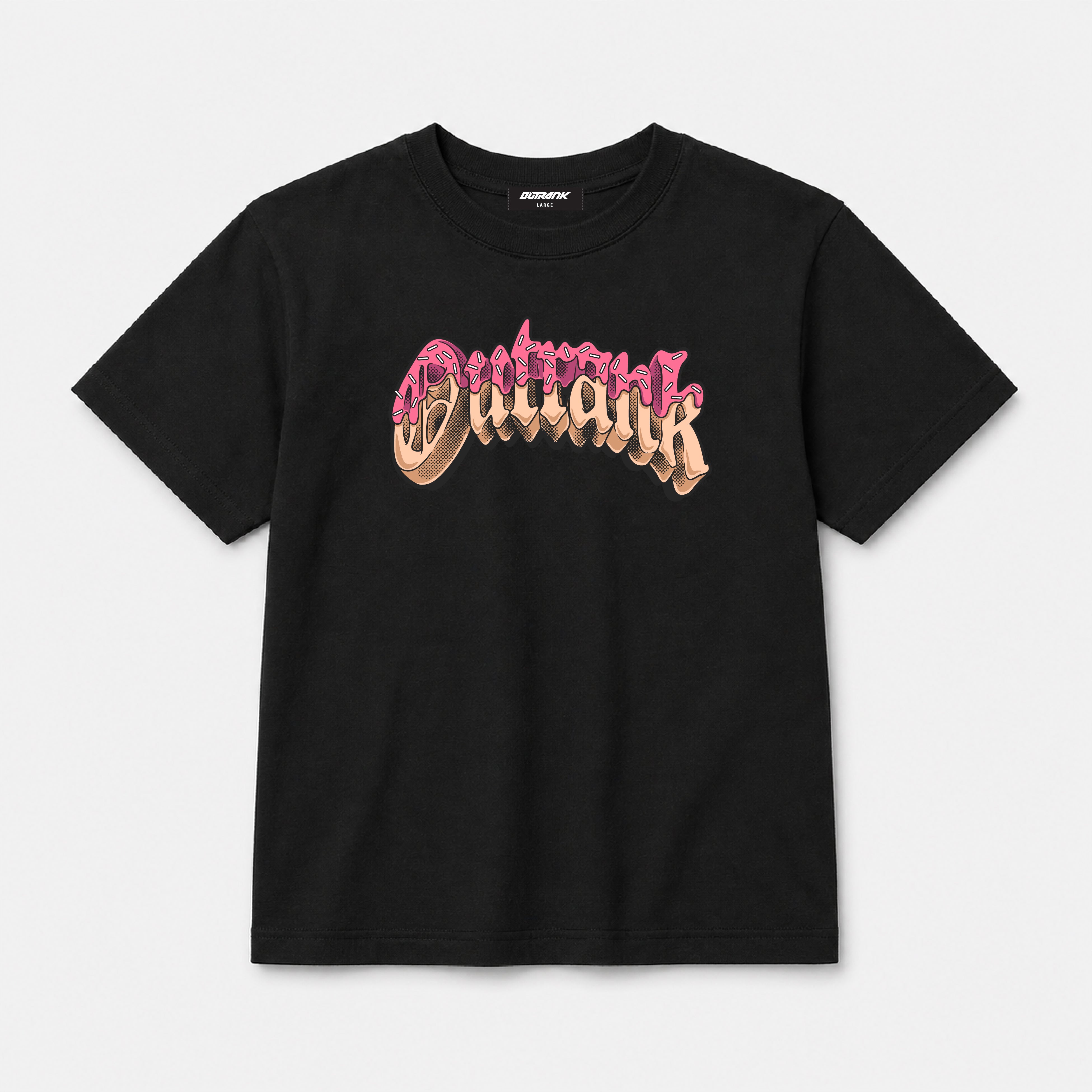 Outrank Glazed Youth T-shirt - Black