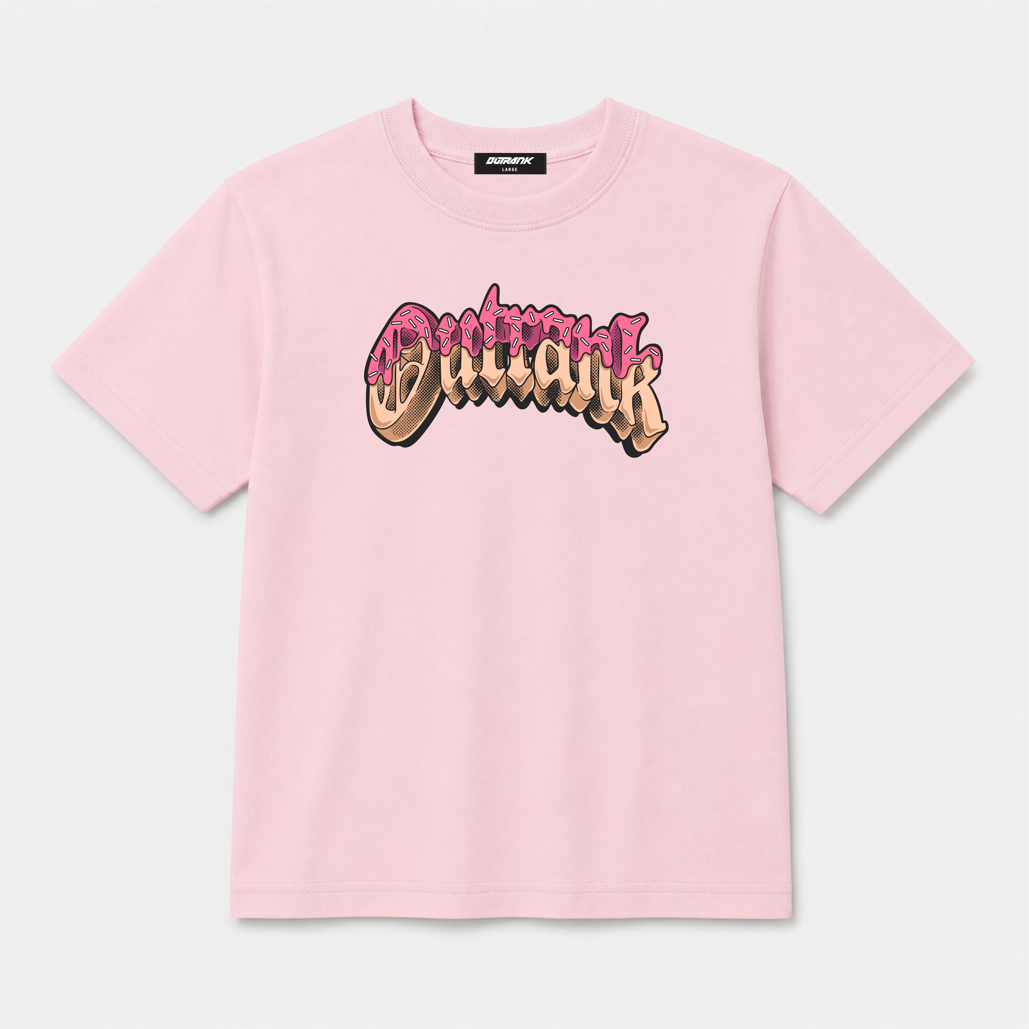 Outrank Glazed Youth T-shirt - Soft Pink