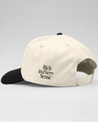 Rich Dad Embroidered Snapback - Natural/ Black
