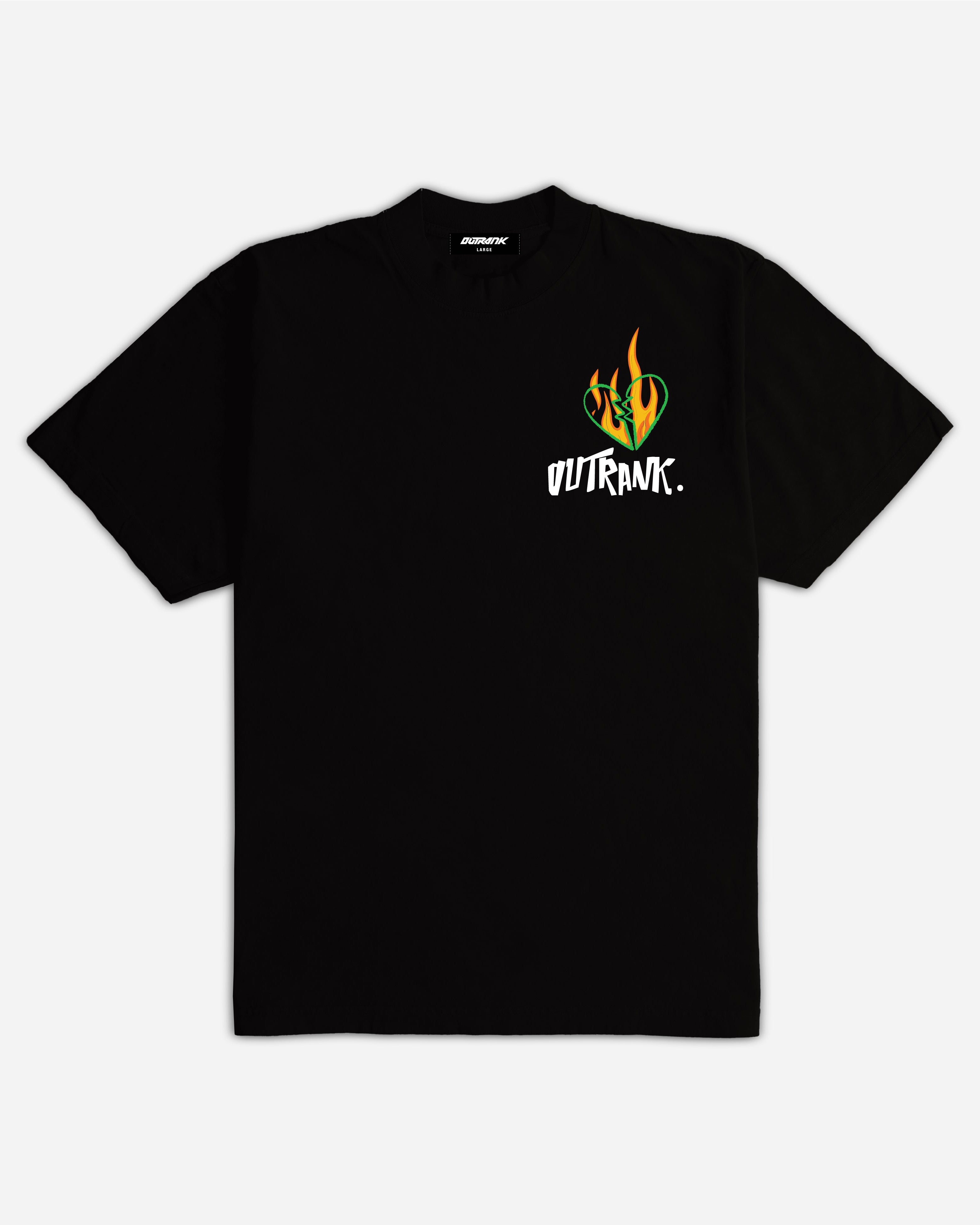 Outrank On Fire Ultra Heavyweight T-Shirt