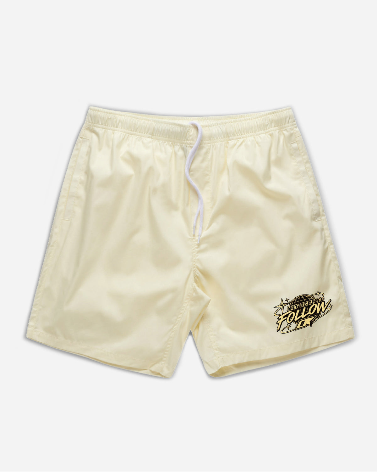 Not Here To Follow Embroidered Short
