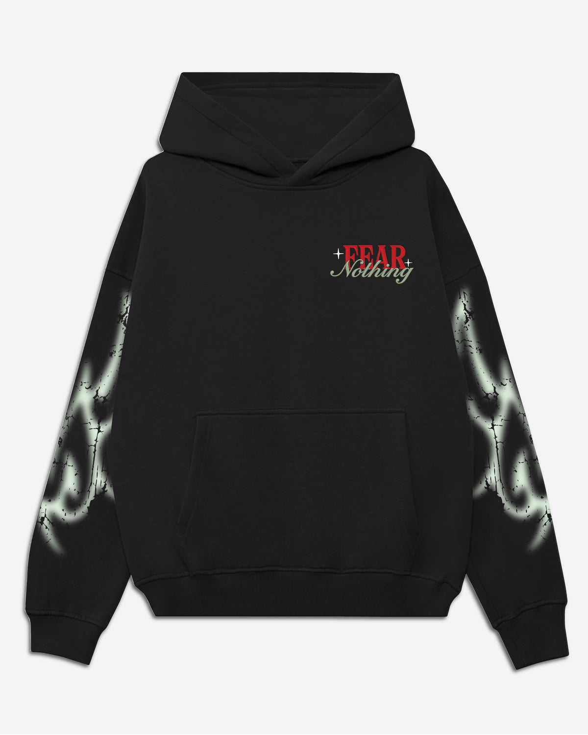 Fear Nothing Embroidered Ultra Heavyweight Hoodie