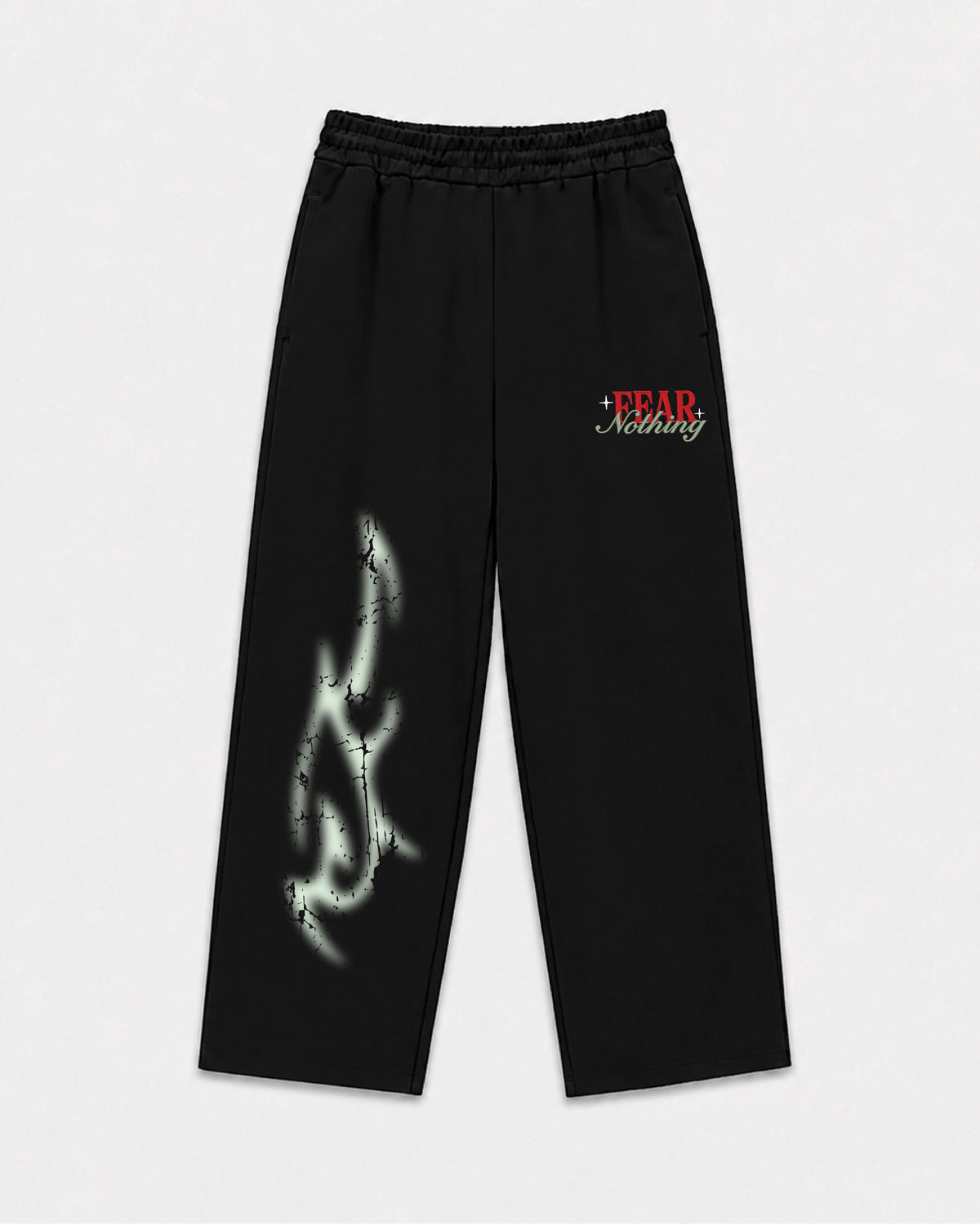 Fear Nothing Embroidered Premium Joggers