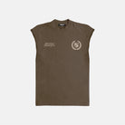 Rich Baby Daddy Gang Crest Ultra Heavyweight Sleeveless - Mocha