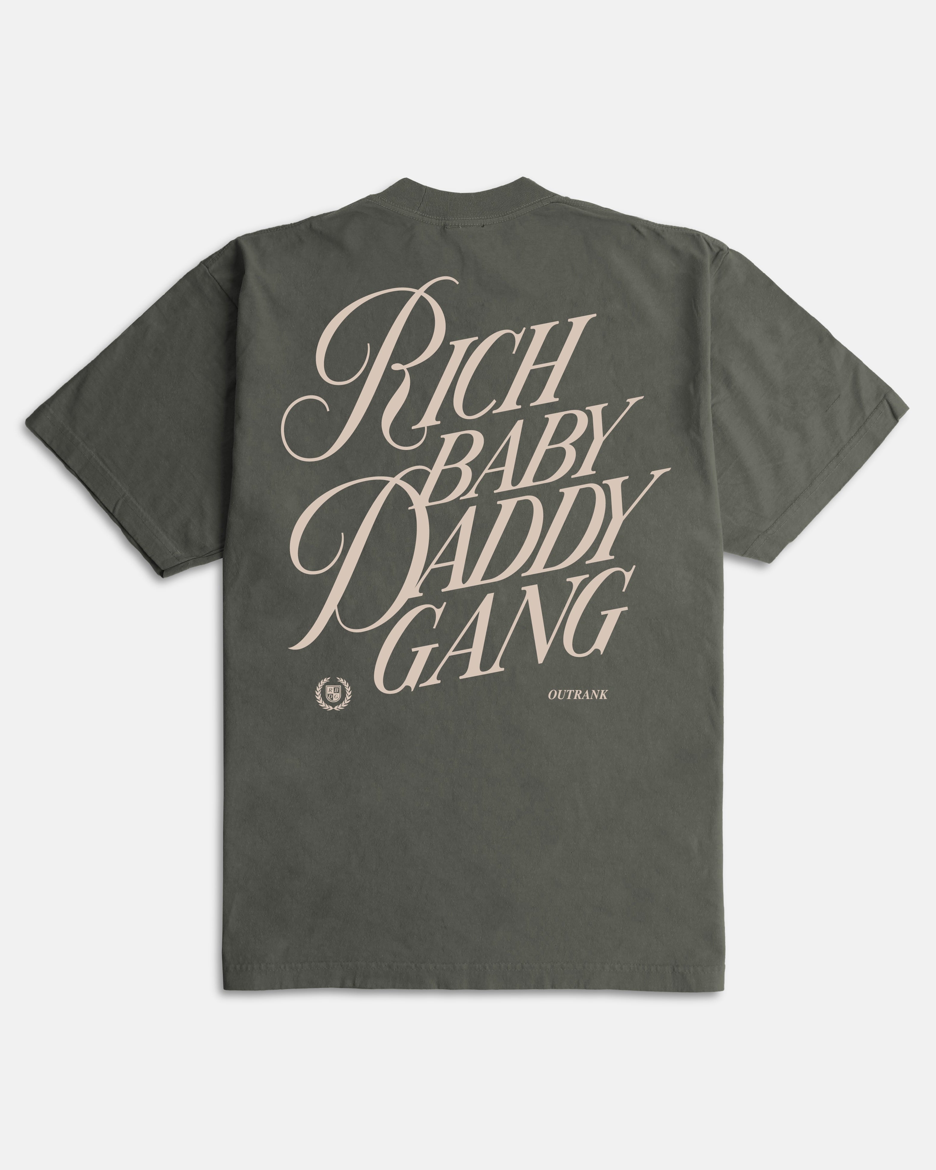 Rich Baby Daddy Gang Premium Crest T-shirt- Shadow