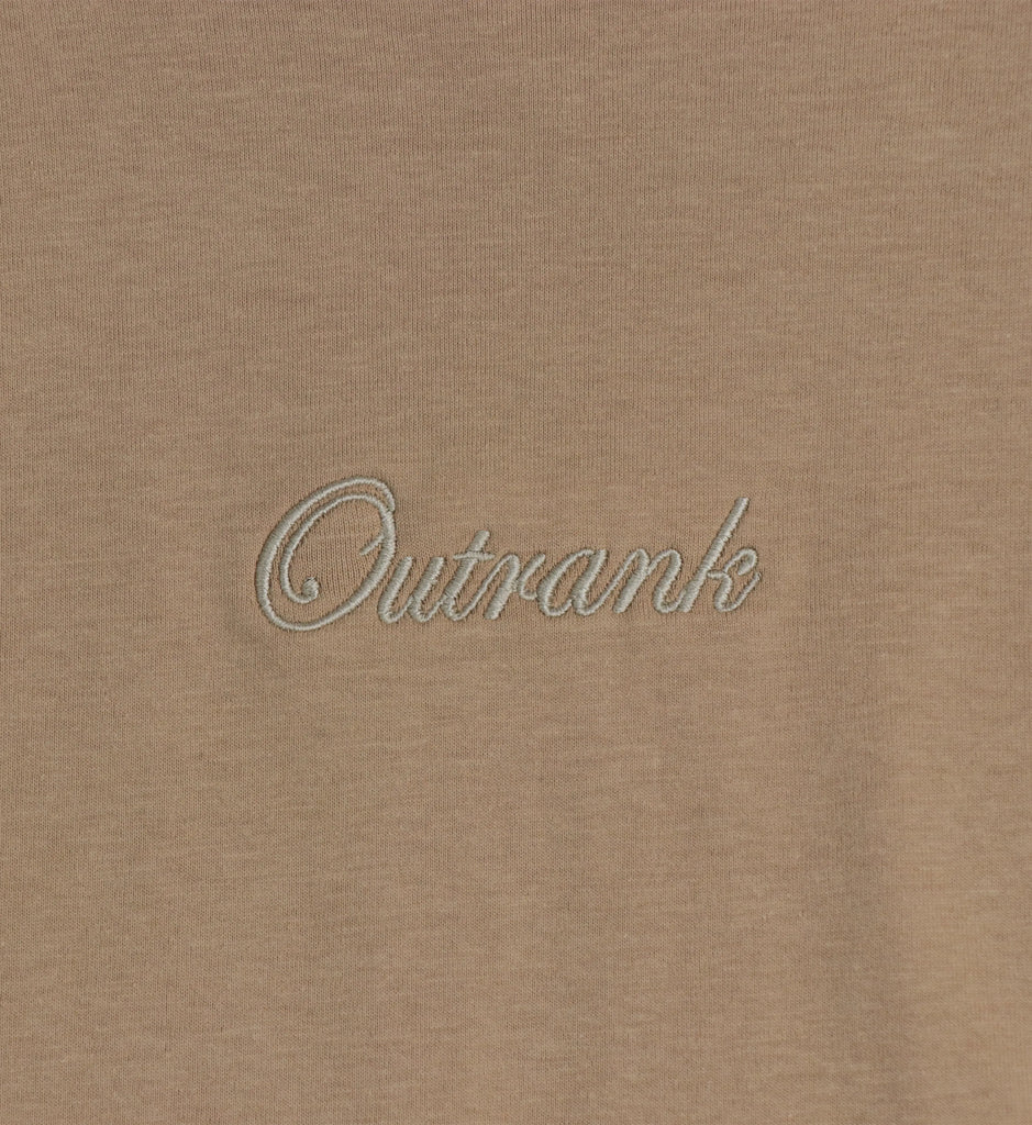 Outrank Everyday Embroidered Light Grey T-Shirt - Outrank