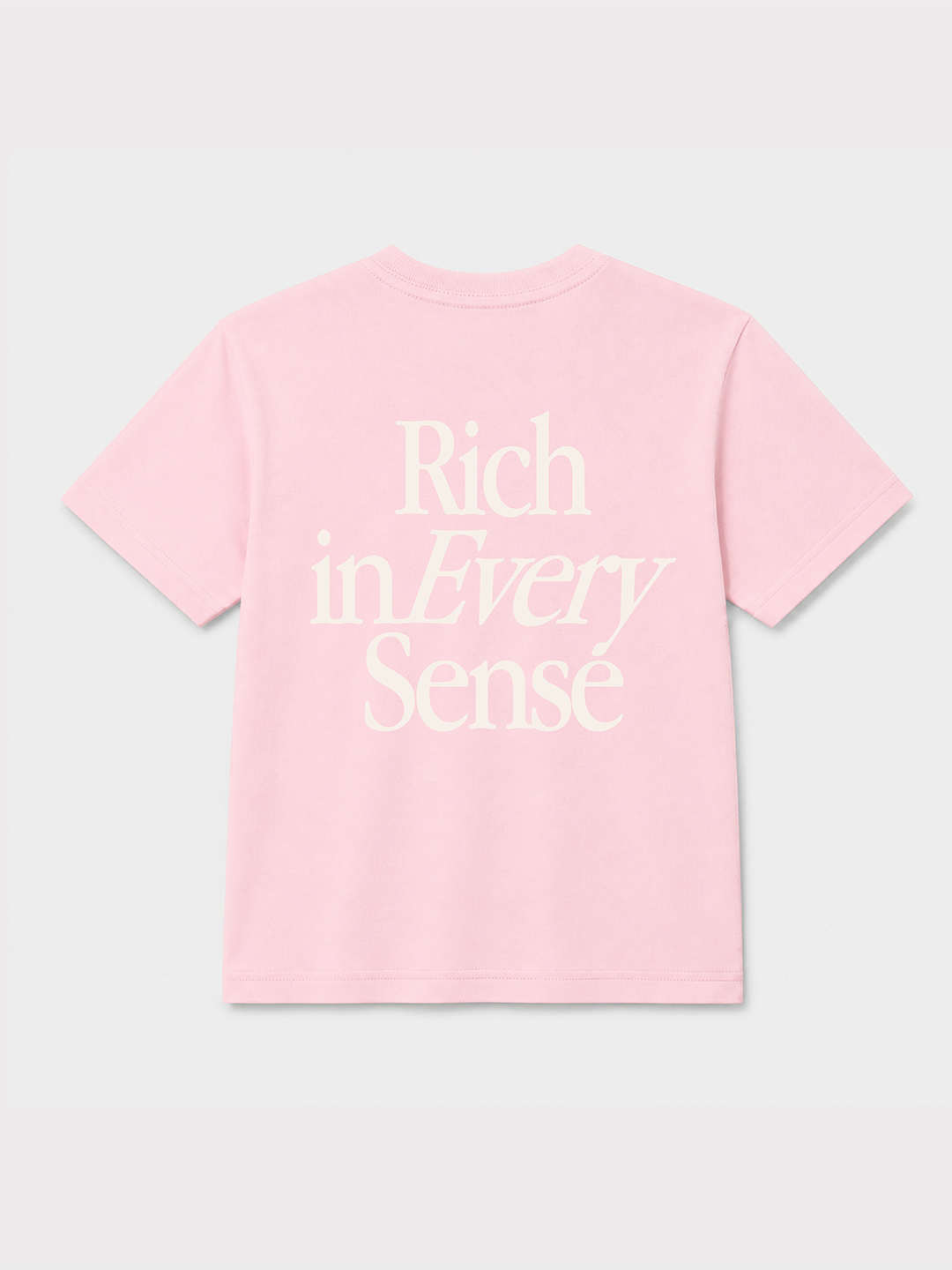 Born Rich Youth T-shirt - Soft Pink