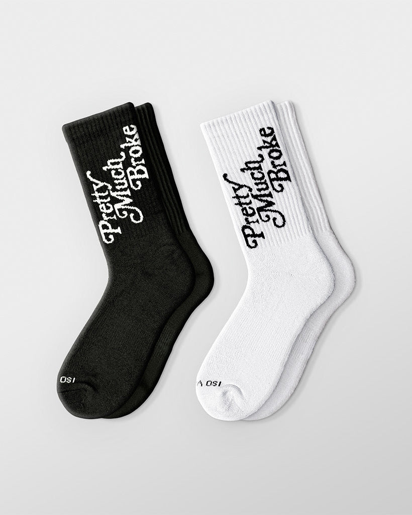 Pretty Much Broke Socks - 2 pack