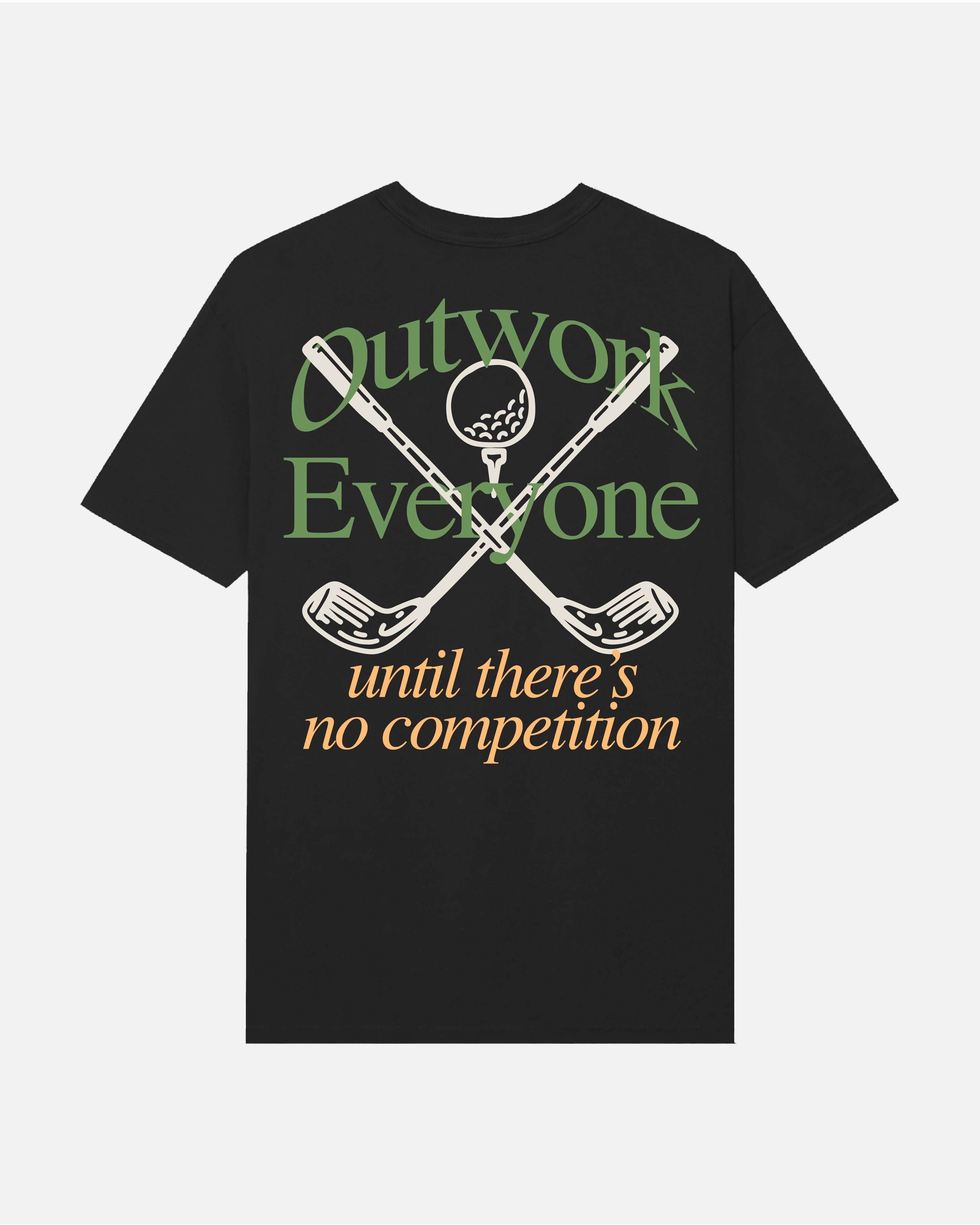 Outwork Everyone Golf - Black T-Shirt