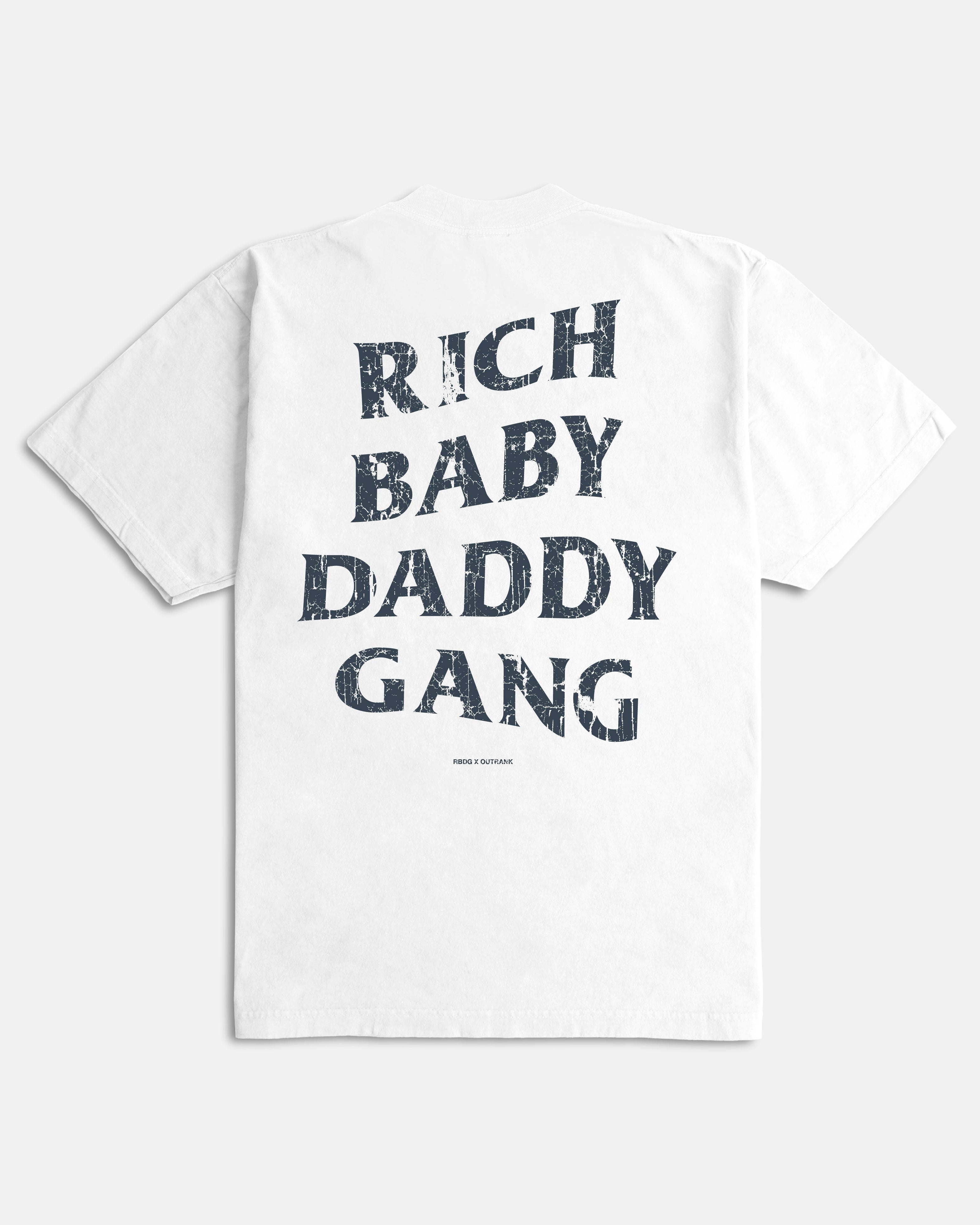 Rich Baby Daddy Gang Premium Oversized T-shirt 3.0- White