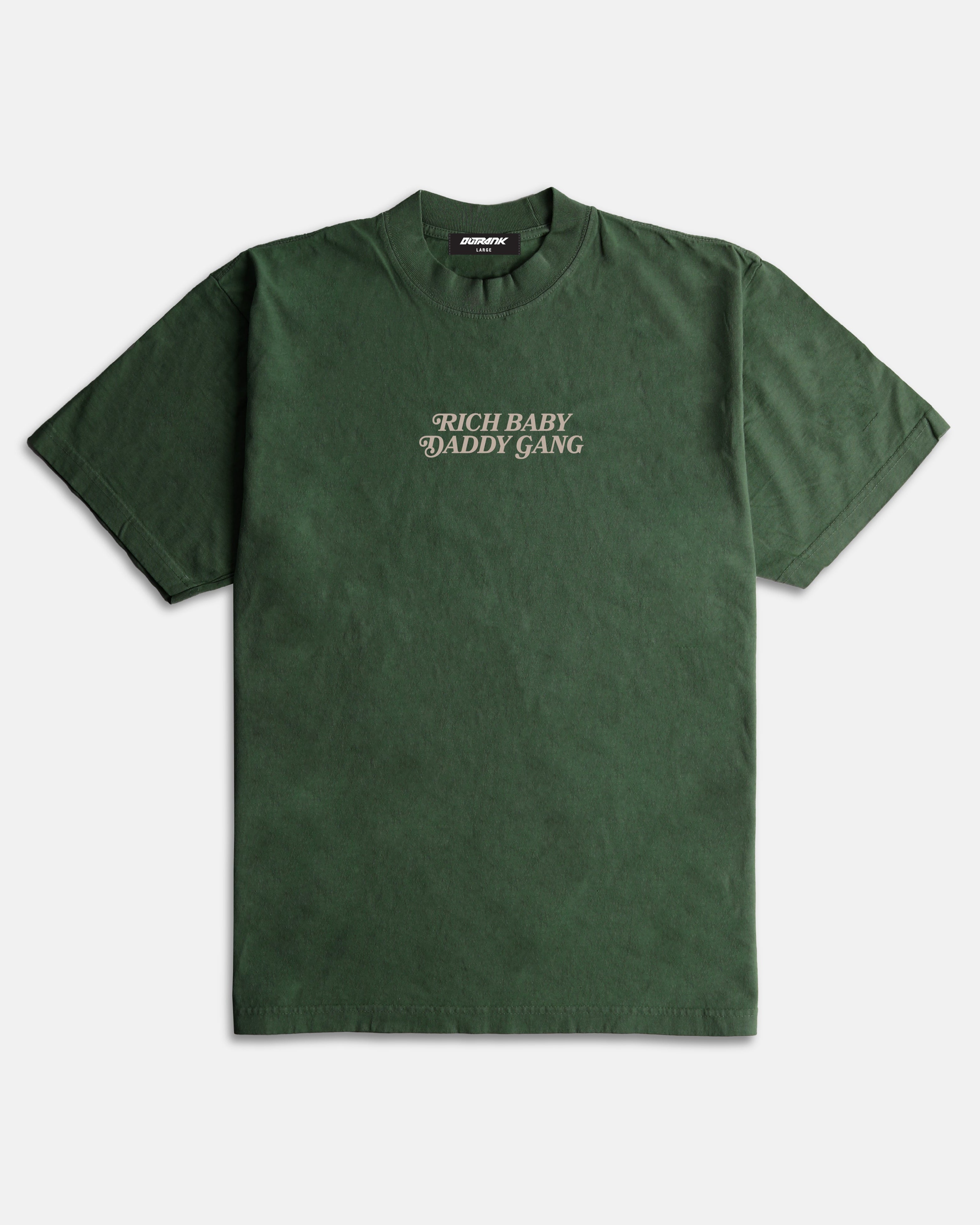 RBDG  Premium Oversized T-shirt- Moss Green