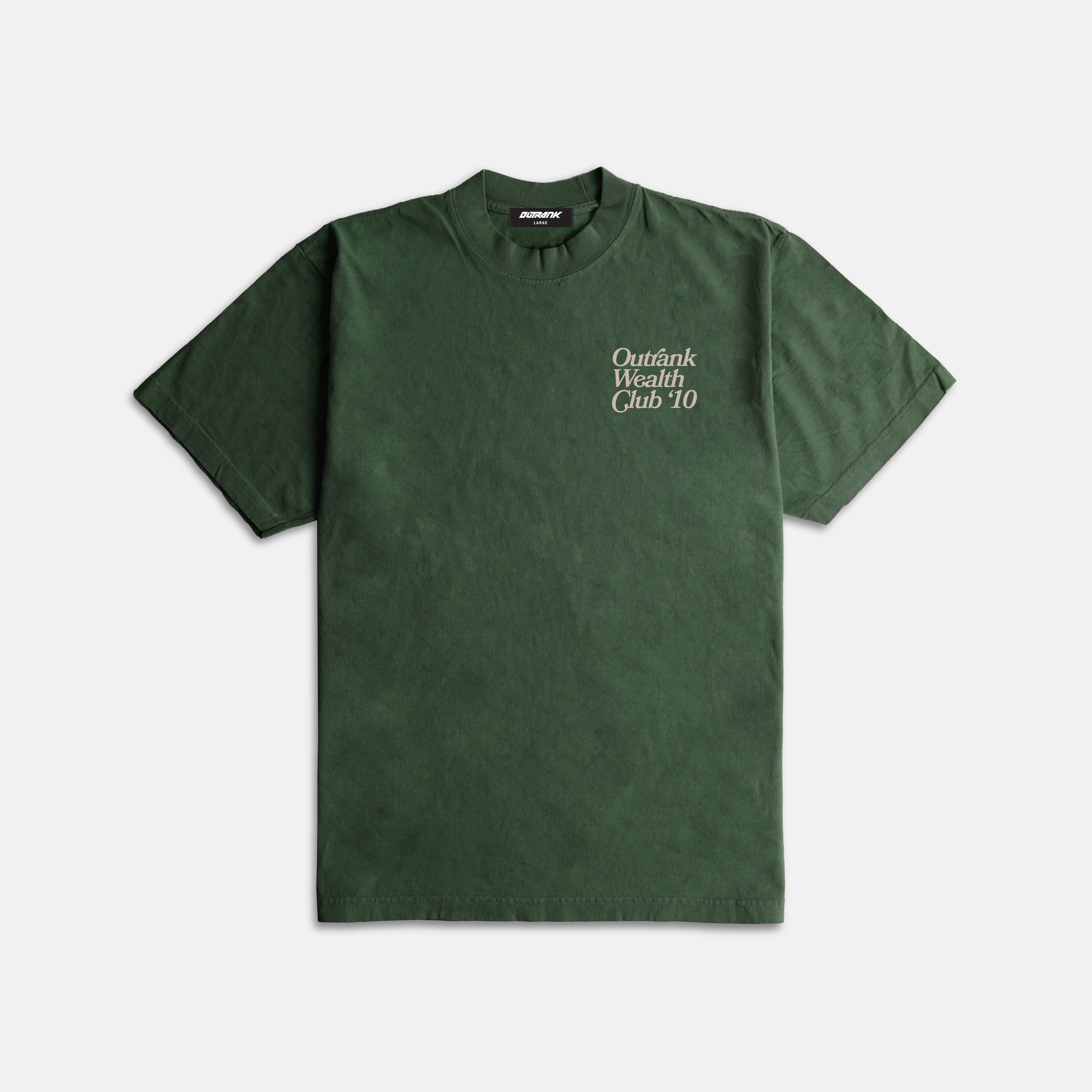 Wealth Club '10 Ultra Heavyweight T-shirt- Moss