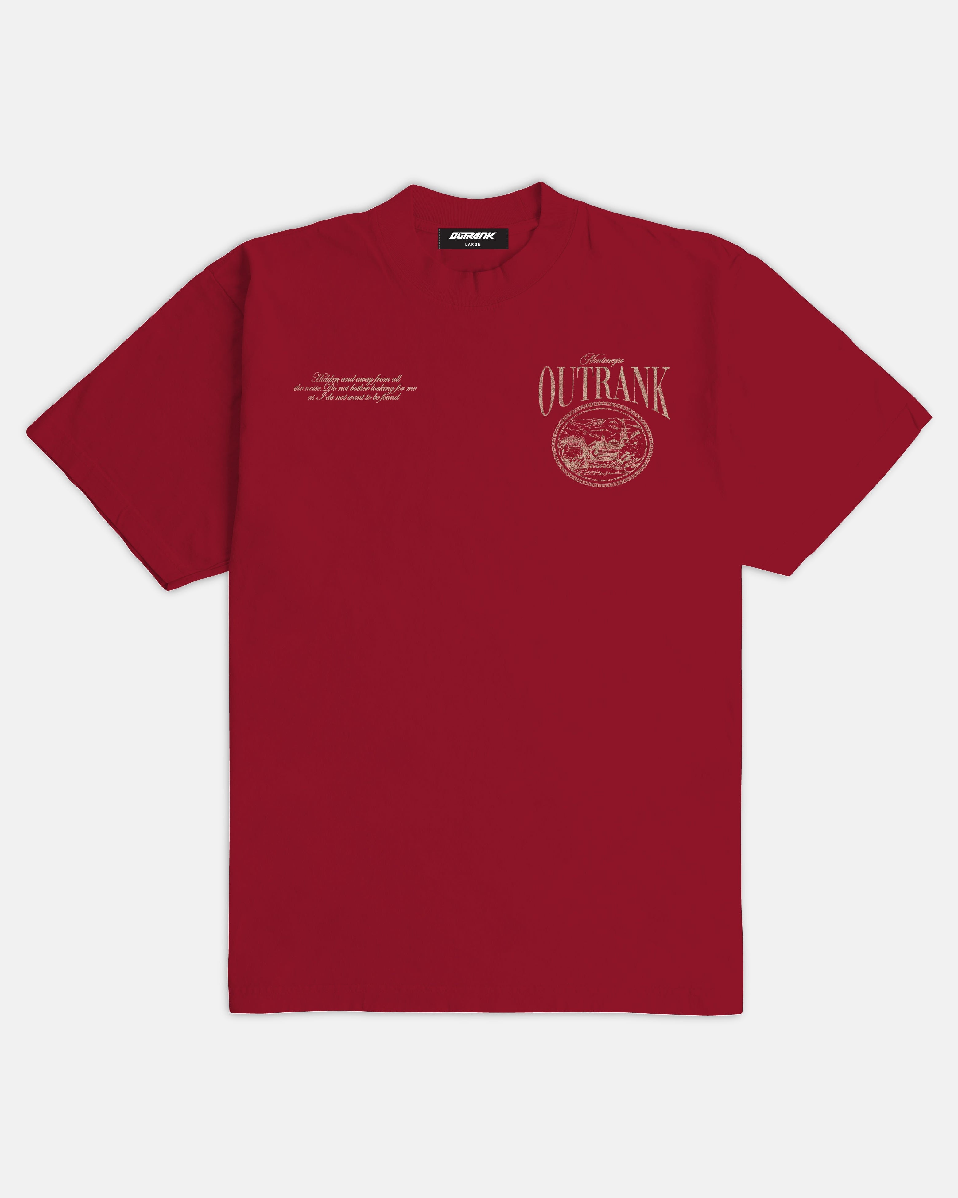 Montenegro Ultra Heavyweight T-Shirt - CARDINAL