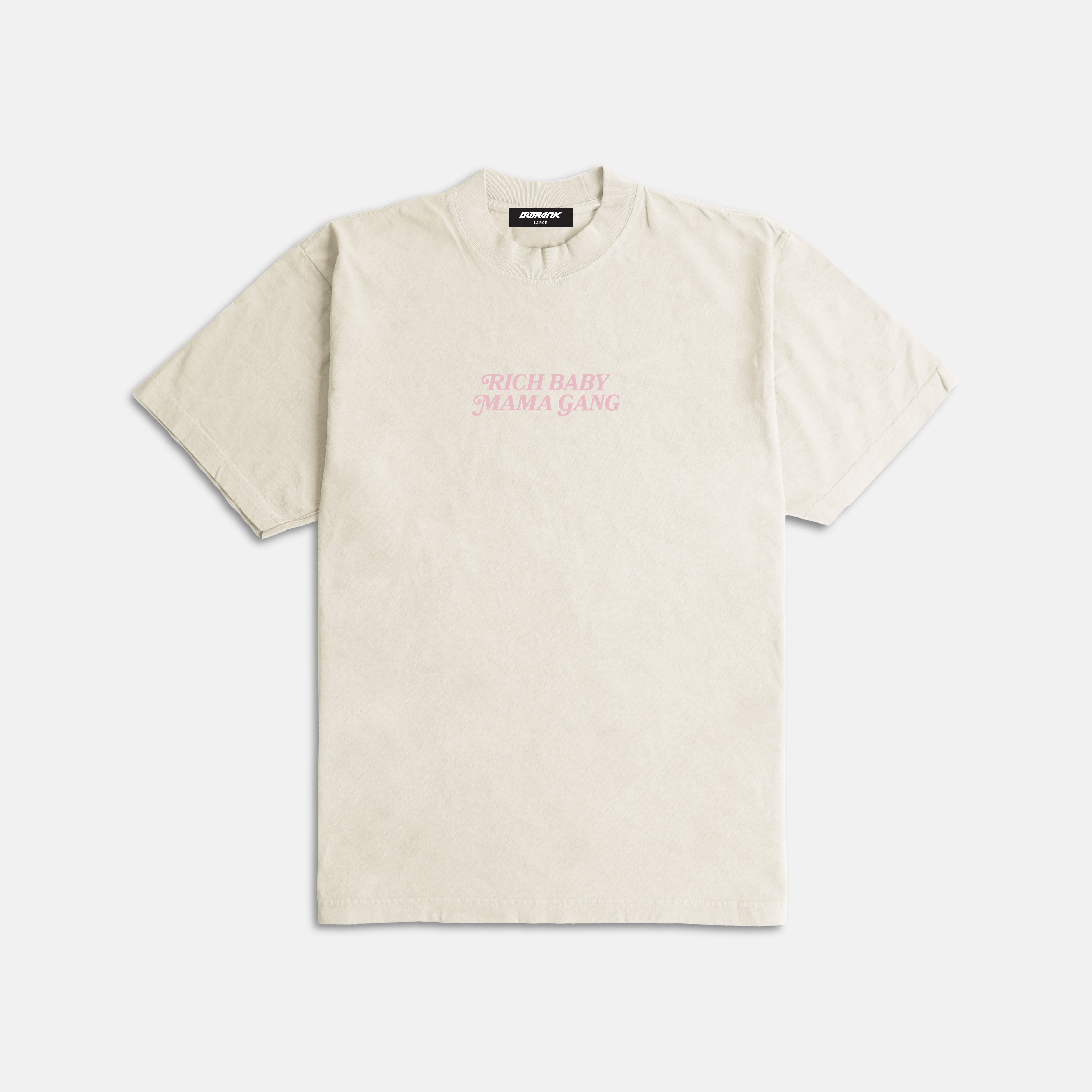 Rich Baby Mama Gang Ultra Heavyweight T-shirt Cream