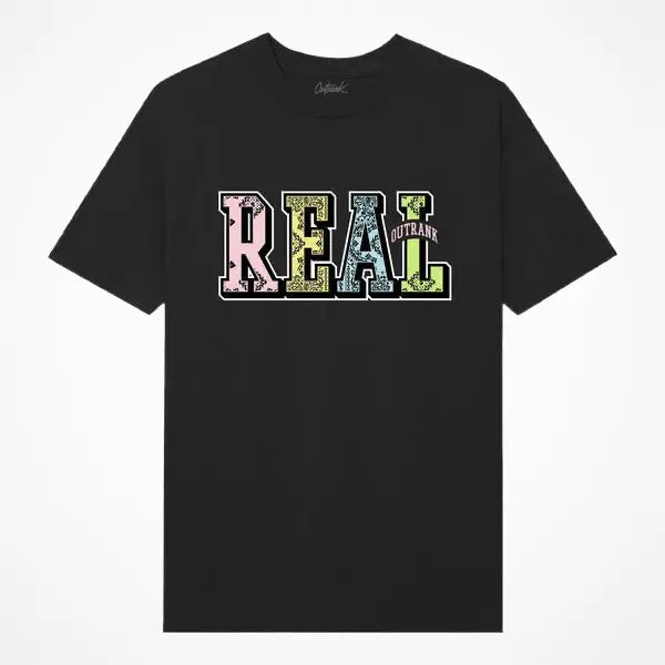 Real Black T-Shirt - Outrank